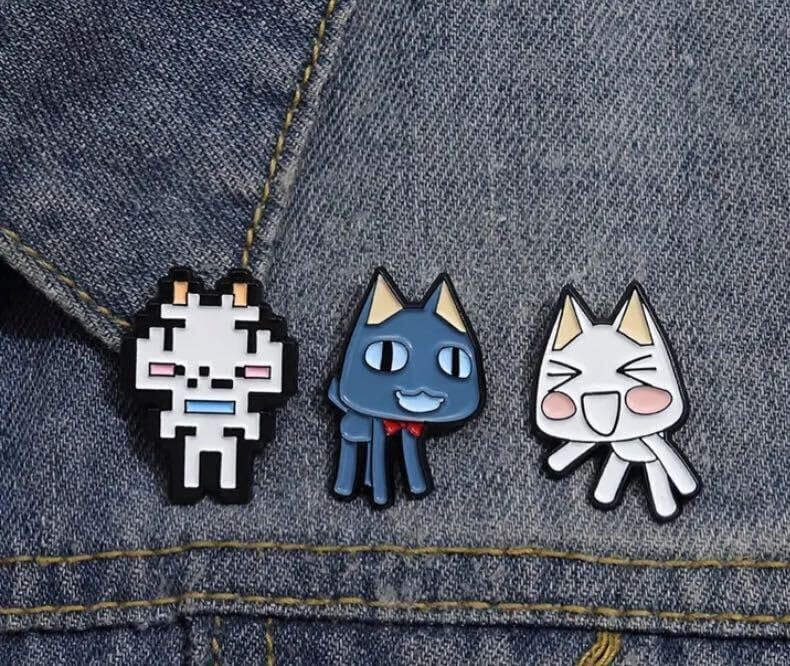 Amazon.co.jp: どこでもいっしょ トロ ピンバッジ ピンズ 3個セット