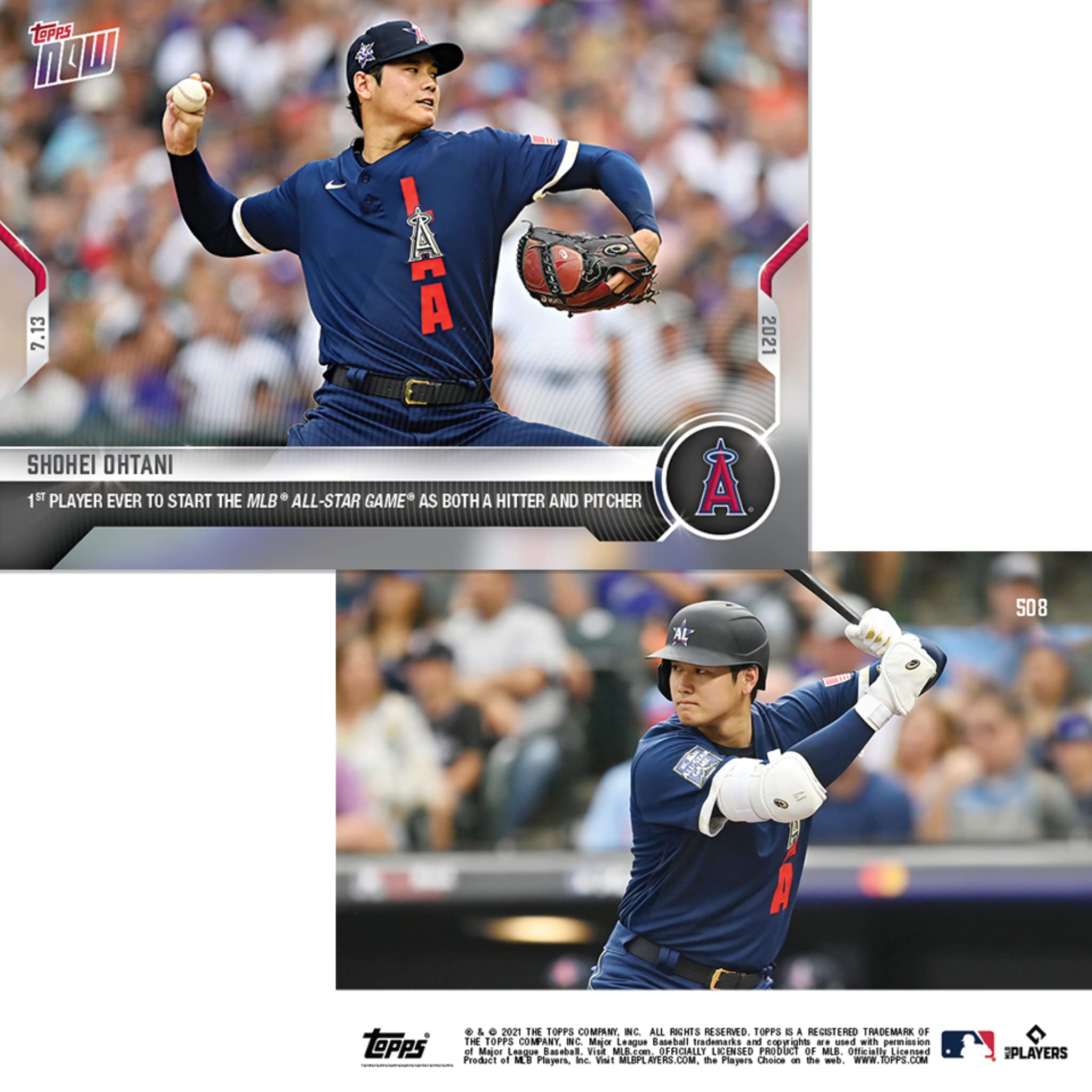 Amazon.co.jp: 大谷翔平 #508 メジャーリーグ史上初 オールスター