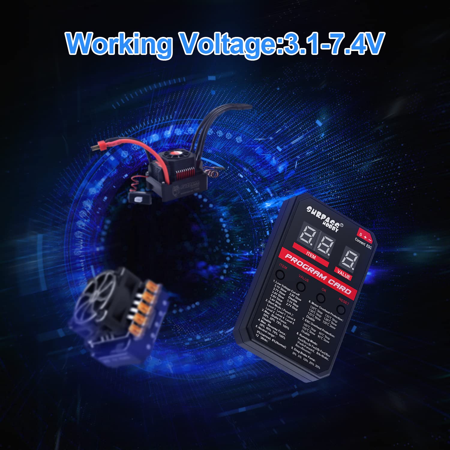 Amazon | Surpass Hobby ESCプログラミングカード RCカー電子スピード