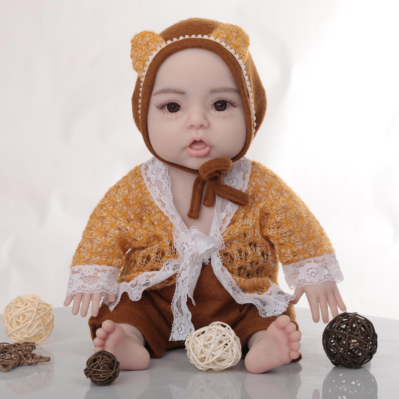 Amazon.co.jp: 47センチメートルフルシリコーンドール赤ちゃんの人形