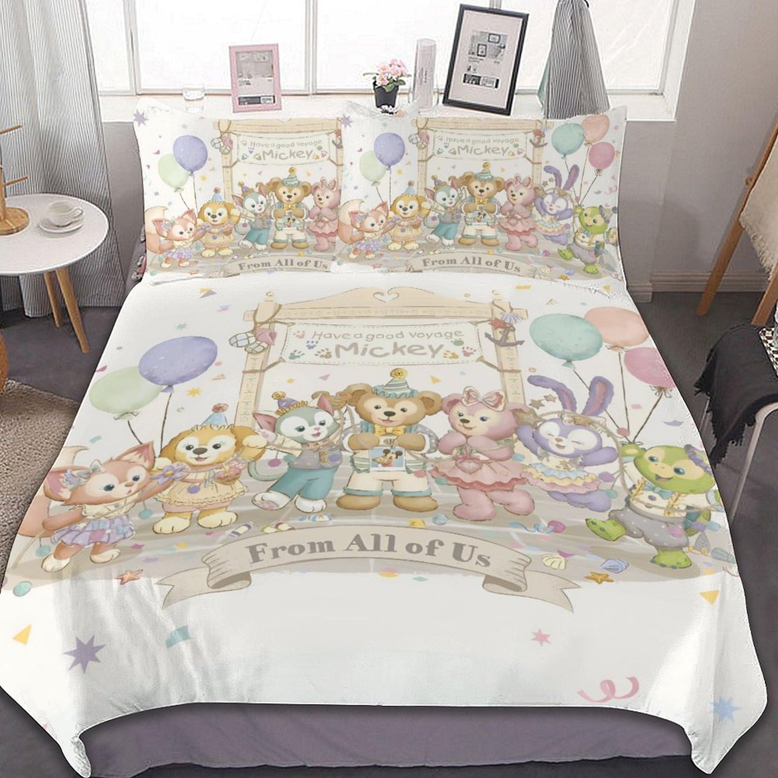 Amazon｜ダッフィー フレンズ リーナベル 布団カバー 3点セット