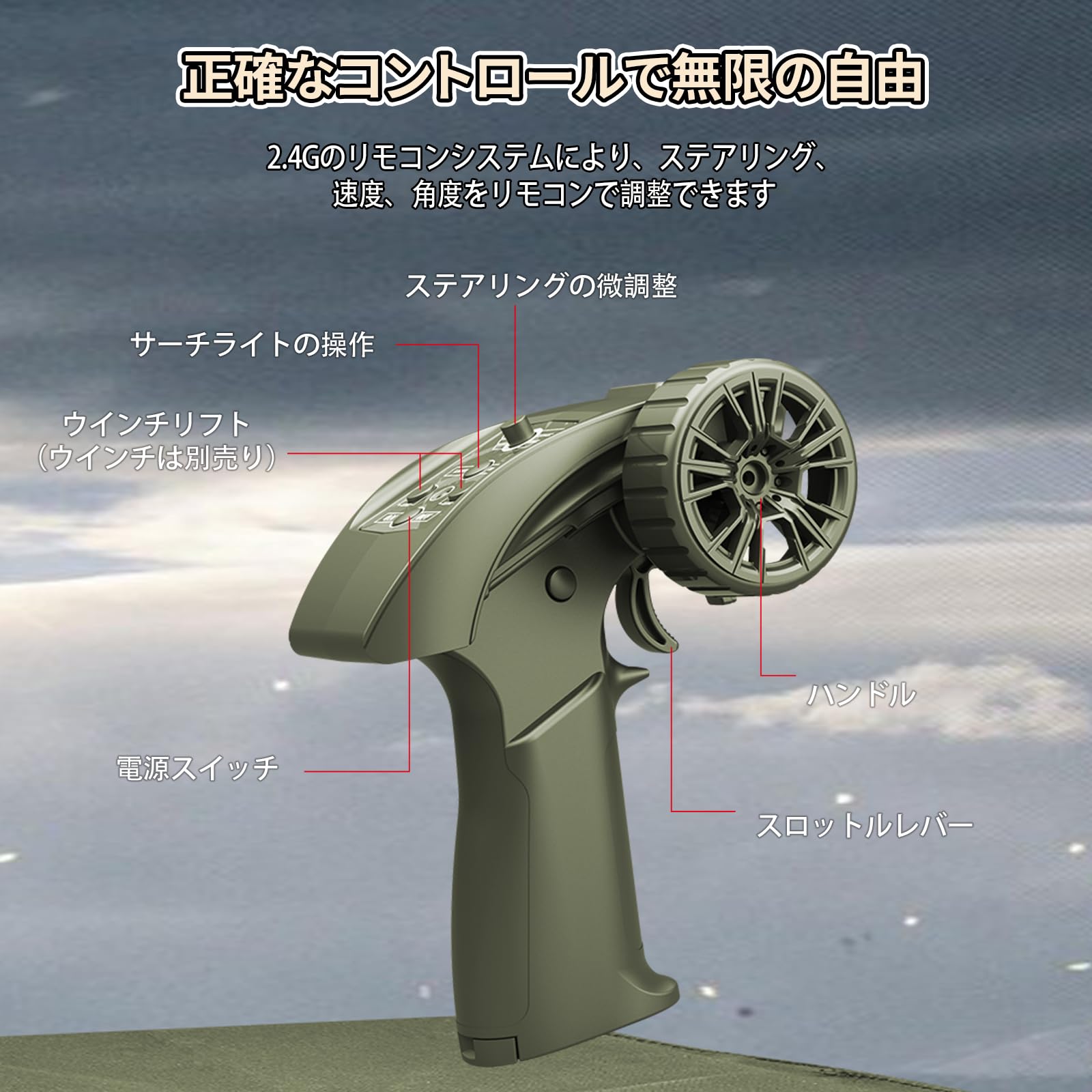 Amazon.co.jp: Ritaosan 軍用 ラジコンカー 子供向け 人気 1/10 大型