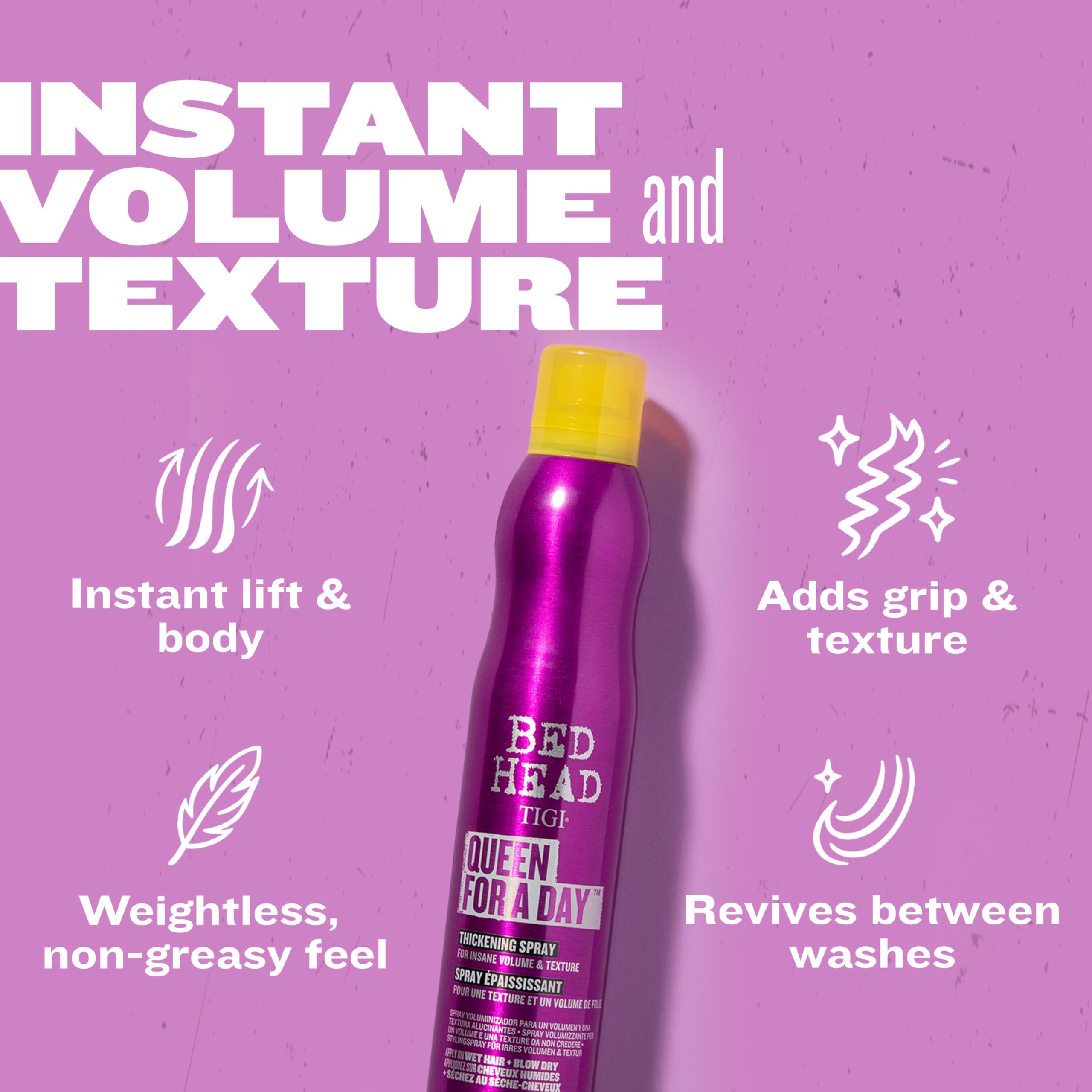 Amazon.com : TIGI Bed Head Volumizing Hair Spray, Queen For A Day