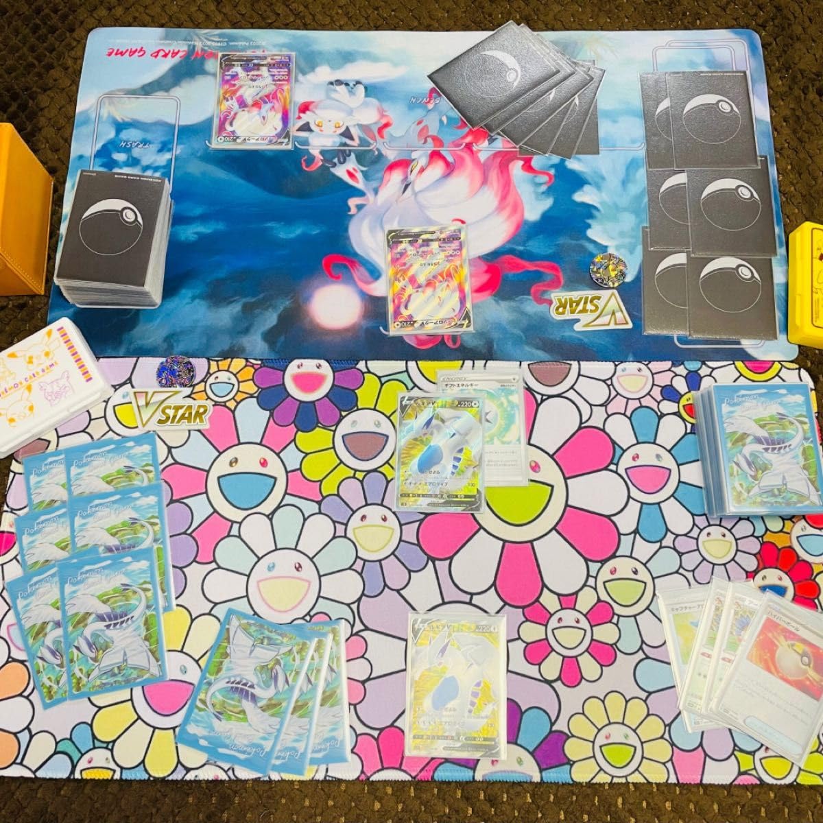 Amazon.co.jp: 村上隆さんの人気デザイン風プレイマット カラフルな