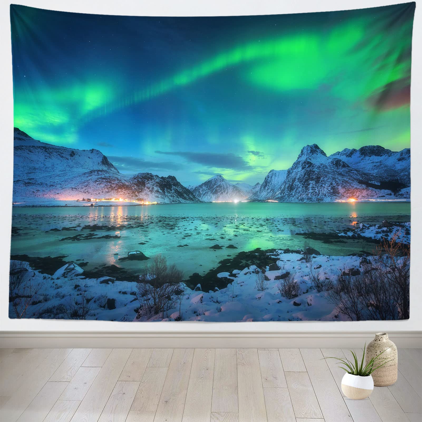 Amazon.com: BELECO Northern Lights Wall Hanging Aurora Borealis