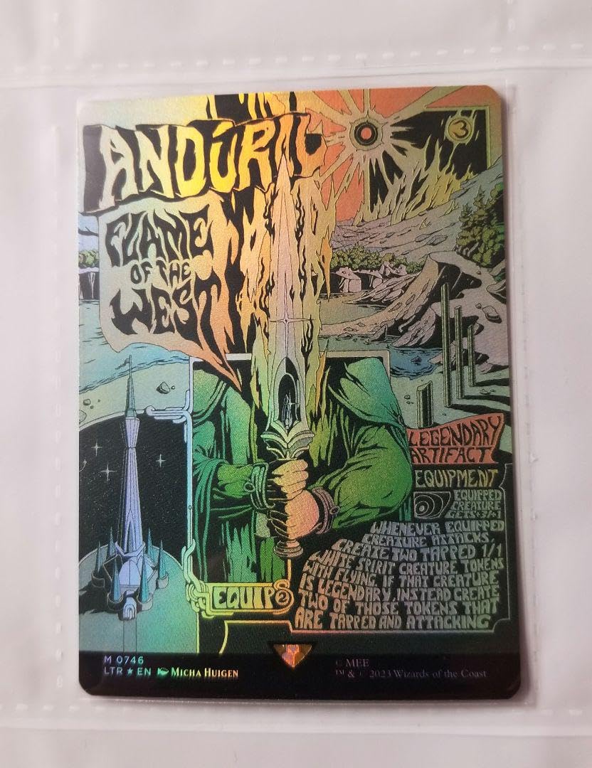 MTG 指輪物語 ポスター 西方の焰、アンドゥーリル MTG 指輪物語