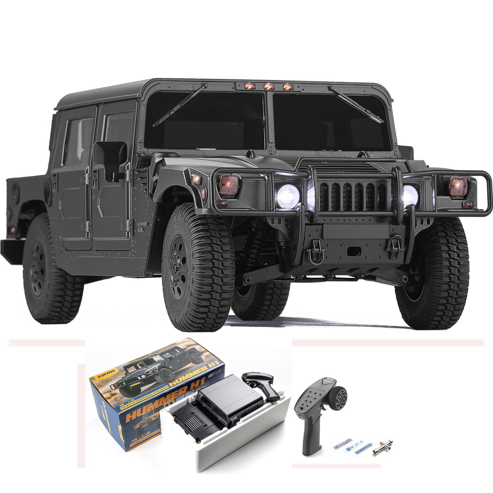 Amazon.co.jp: EAZYRC X FMS 1/12 GM HMMWV H1 軍用RCトラック 公式