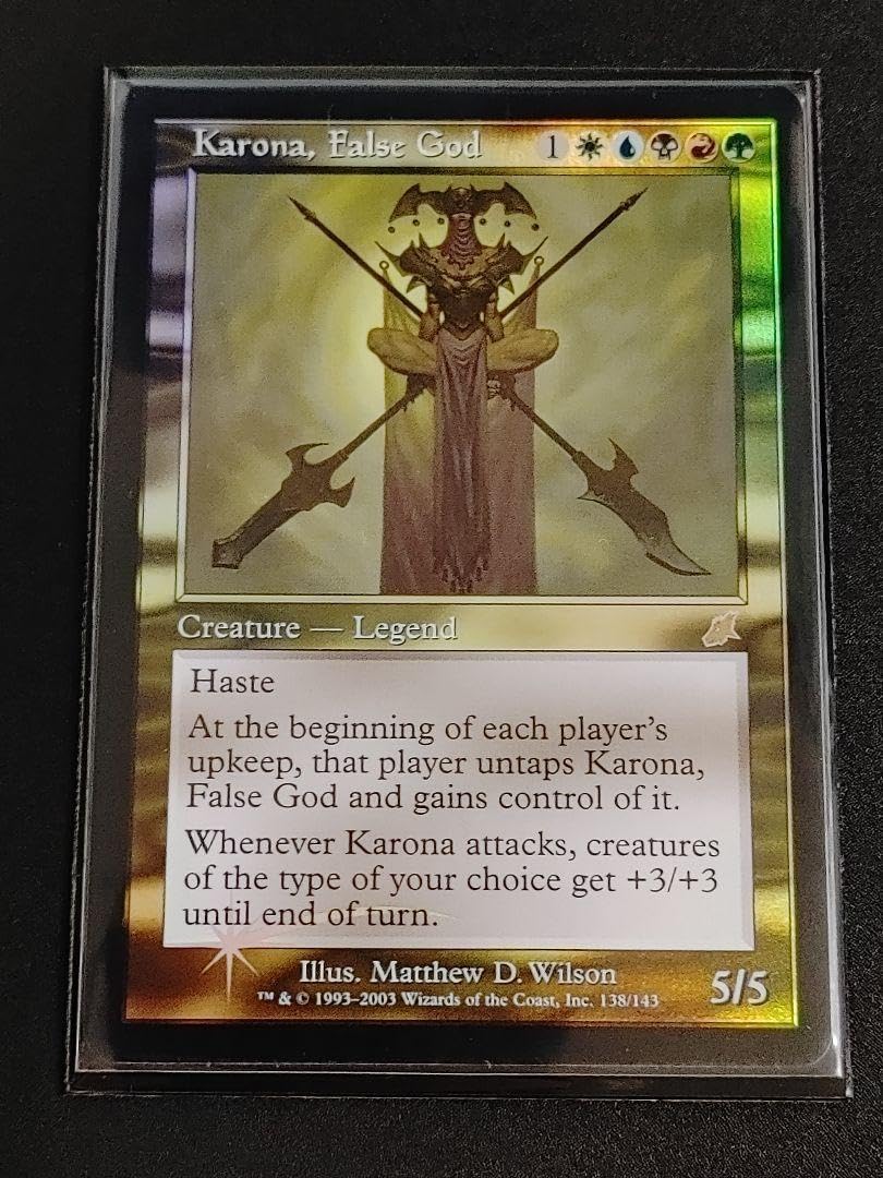 Amazon.co.jp: 邪神カローナ Karona,FalseGod MTG Foil 英語1枚