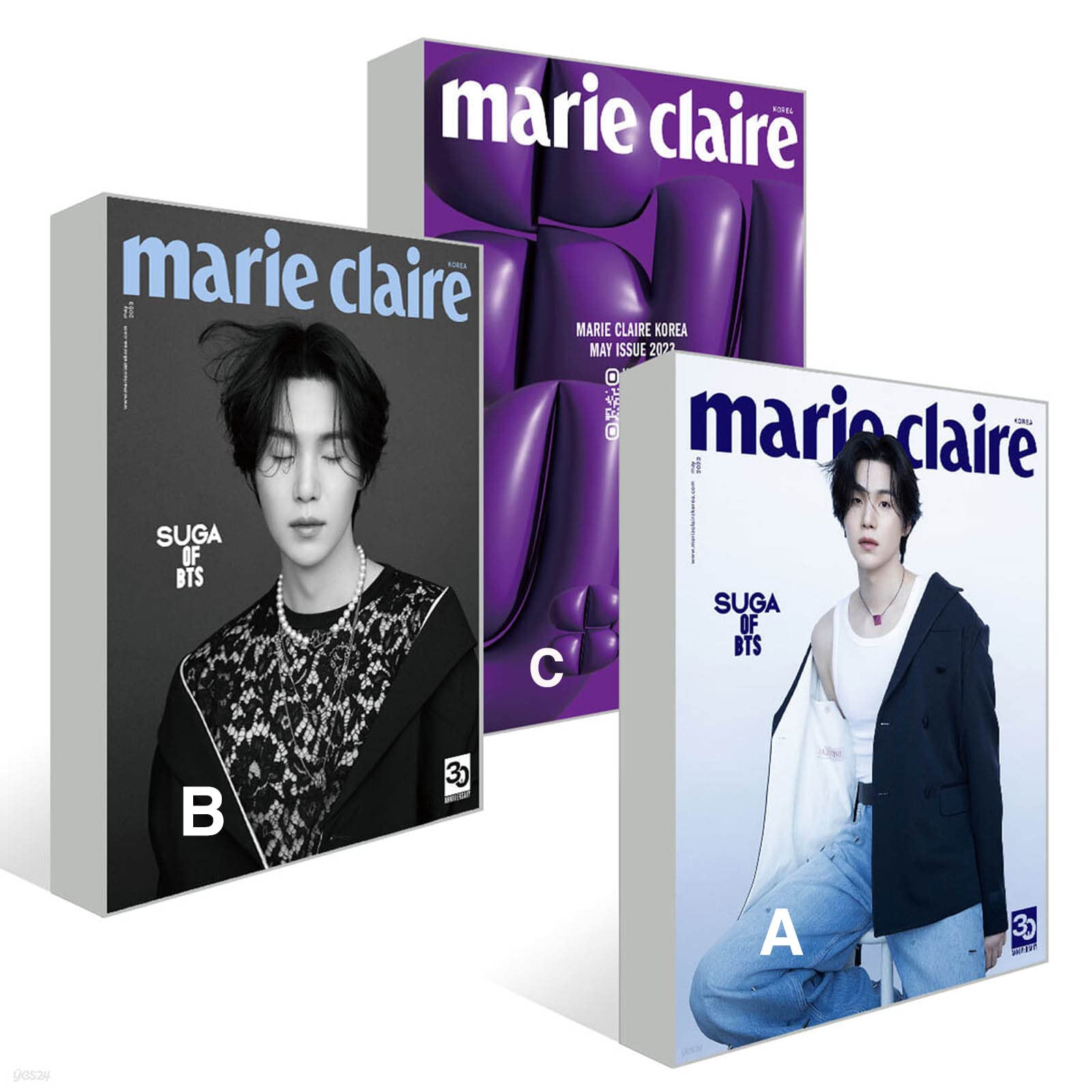 Amazon.co.jp: marie claire 韓国マガジン 5月号 2023 BTS SUGA カバー
