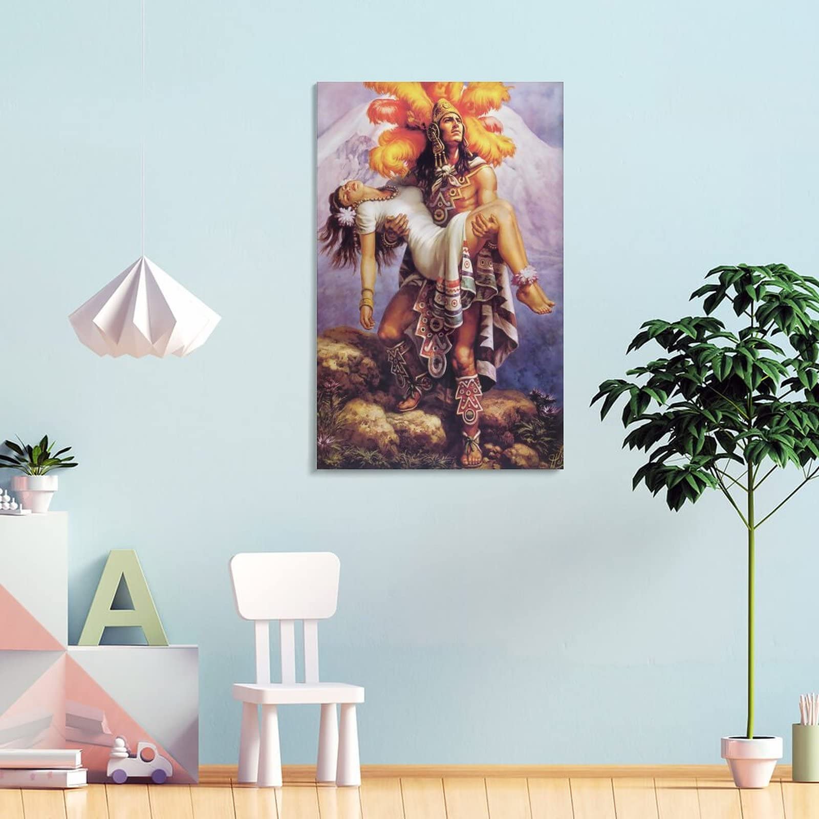 Amazon.co.jp: アステカの戦士と王女のポスター メキシコ民族神話