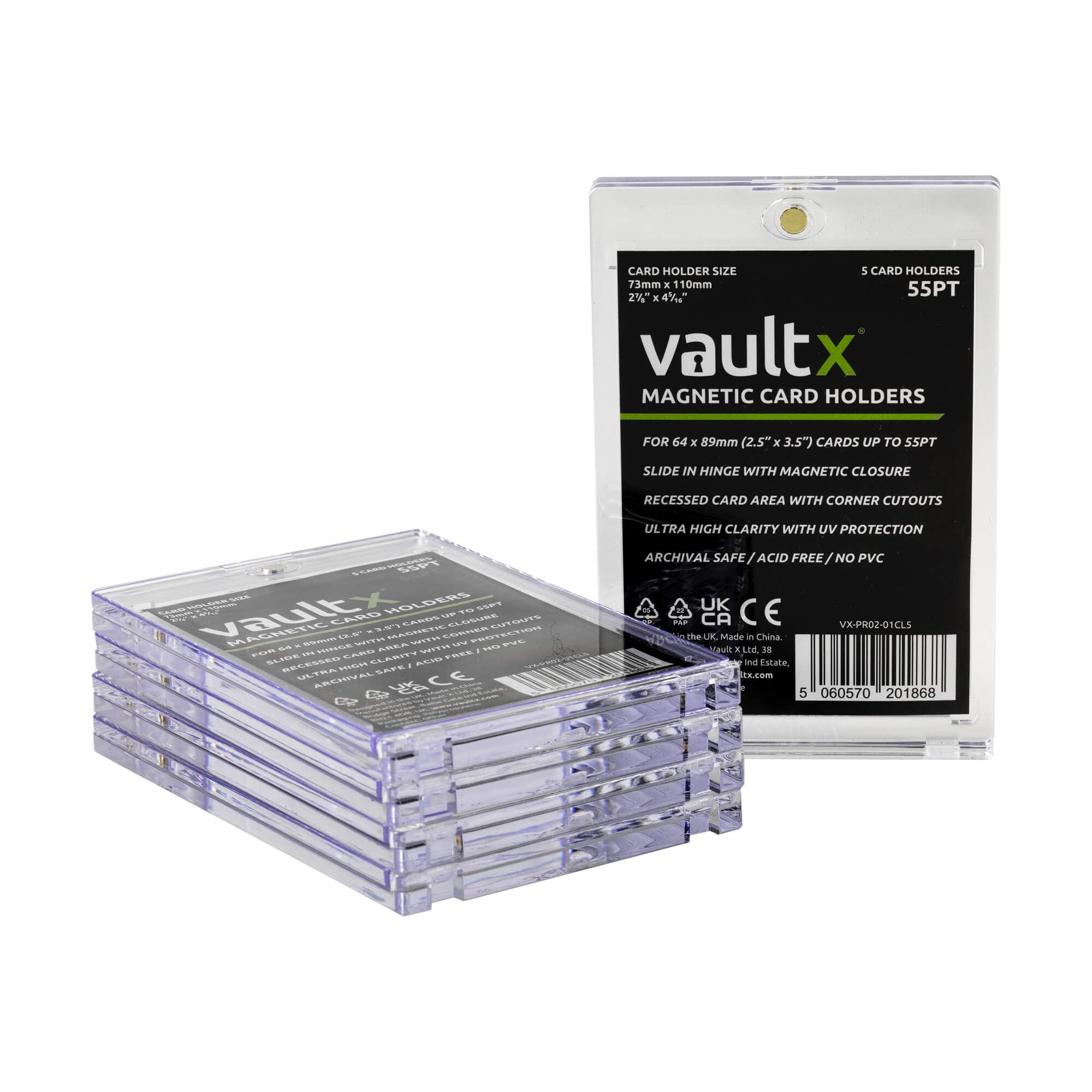 Amazon.com: Vault X Magnetic Card Holders 55pt for Trading Cards
