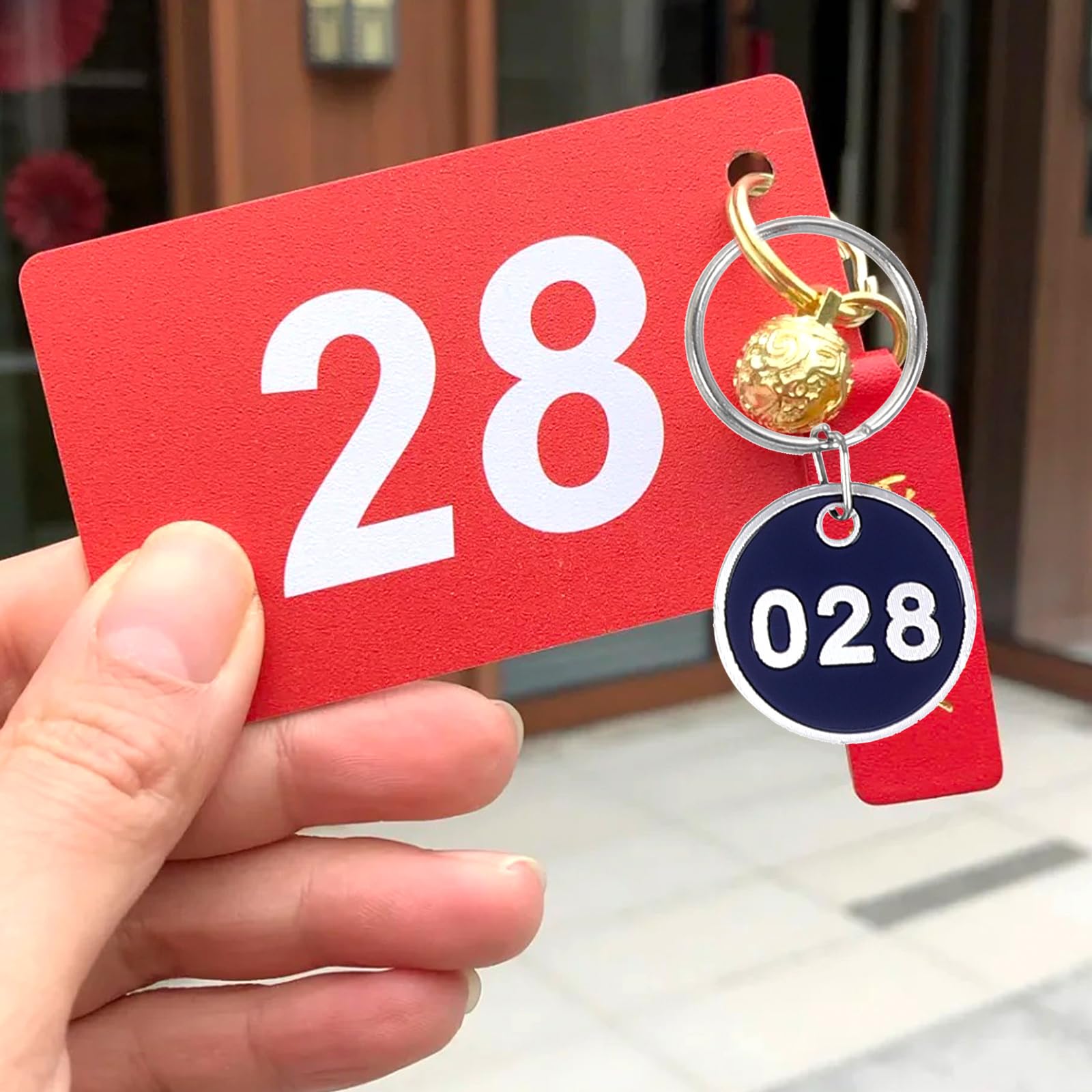 Amazon | GANAZONO 番号札 おしゃれ 荷札 数字 プレート クローク