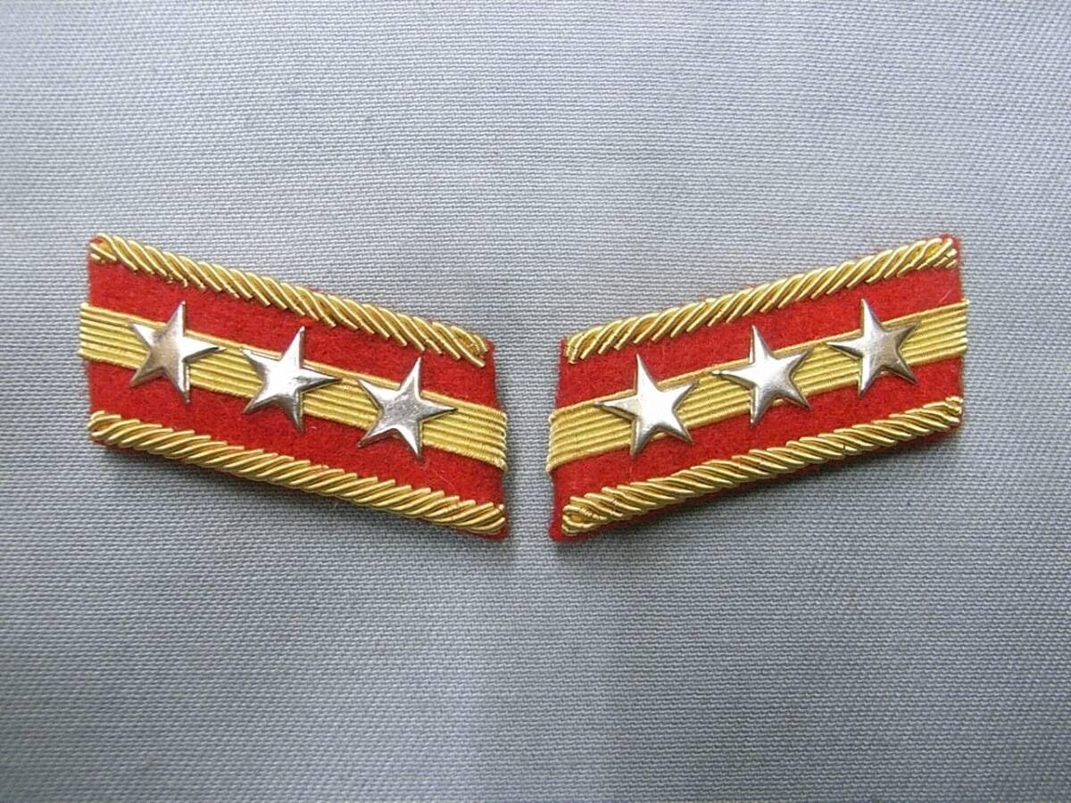 Amazon.co.jp: 日本陸軍襟章レプリカ 98式 「大尉」階級章 : おもちゃ