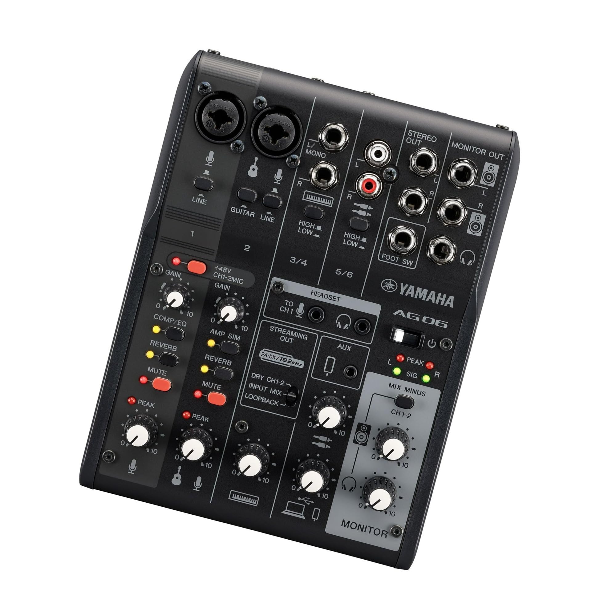 Amazon.com: Yamaha AG06MK2 Black 6-Channel Live Streaming Loopback