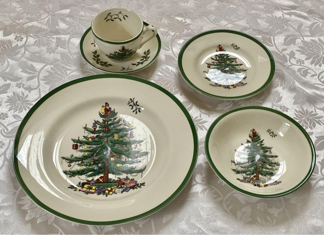 スポードクリスマスツリーフルセット20ピース(5点x各4)