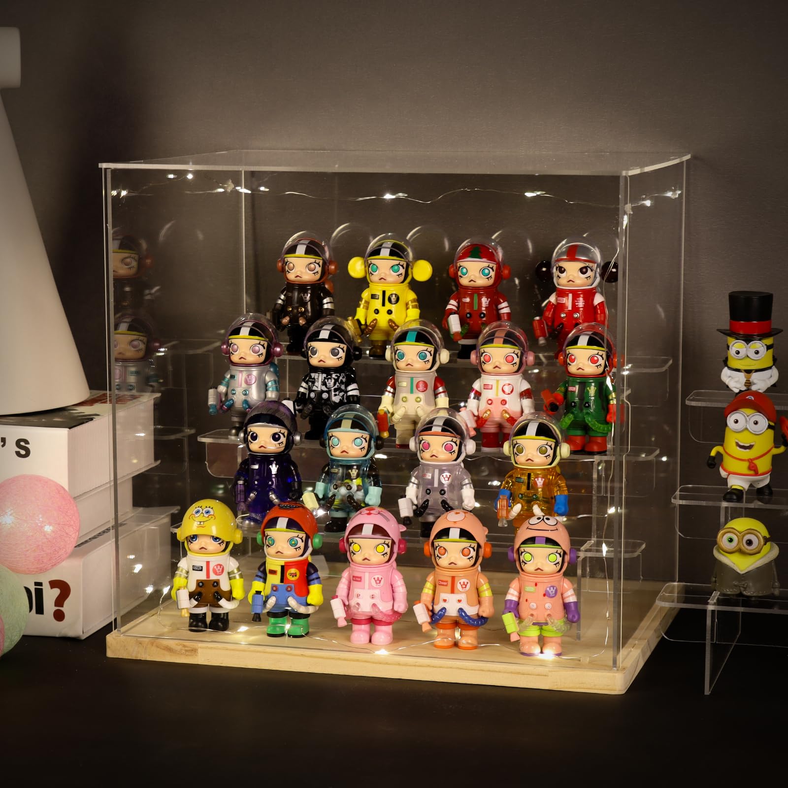 Amazon.co.jp: Choowin 4段透明アクリルディスプレイケース 収集品