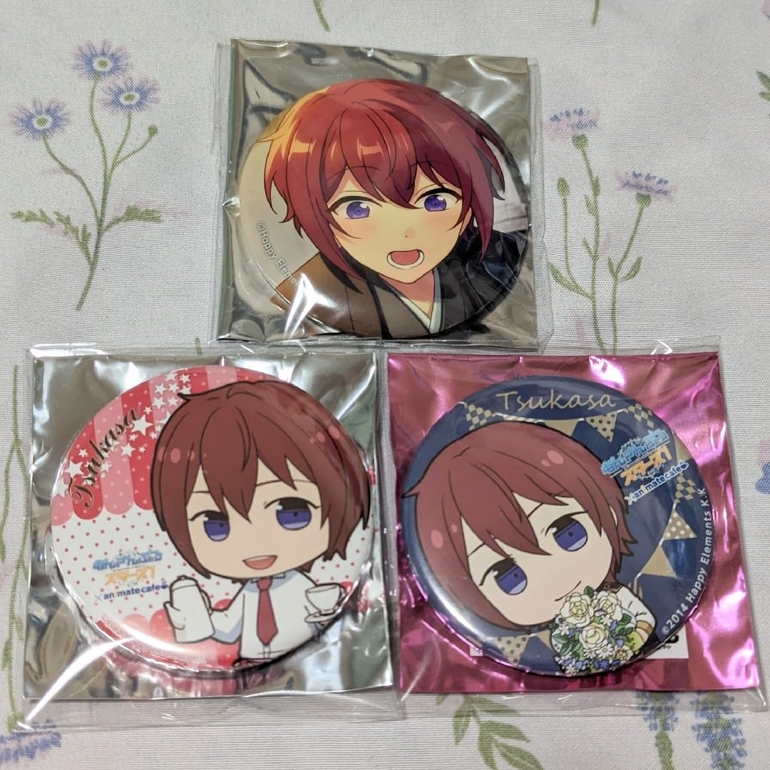 Amazon.co.jp: あんスタ アニカフェ イベコレ 幼少期 缶バッジ 朱桜司