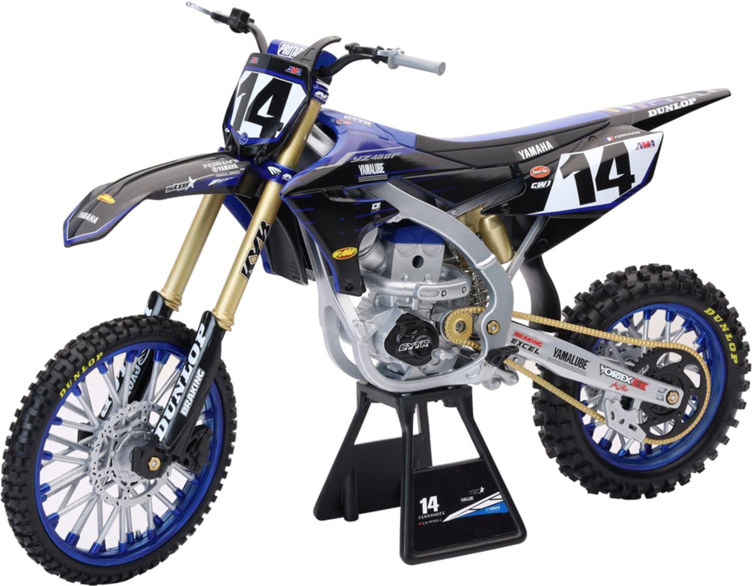 Amazon.com: New Ray Yamaha YZ450F Motorcycle #14 Dylan Ferrandis