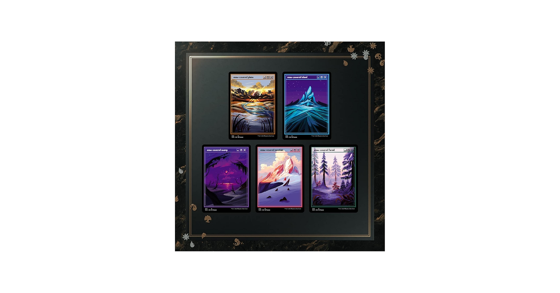 Amazon.com: Magic: The Gathering Secret Lair: PixelSnowLands.jpg