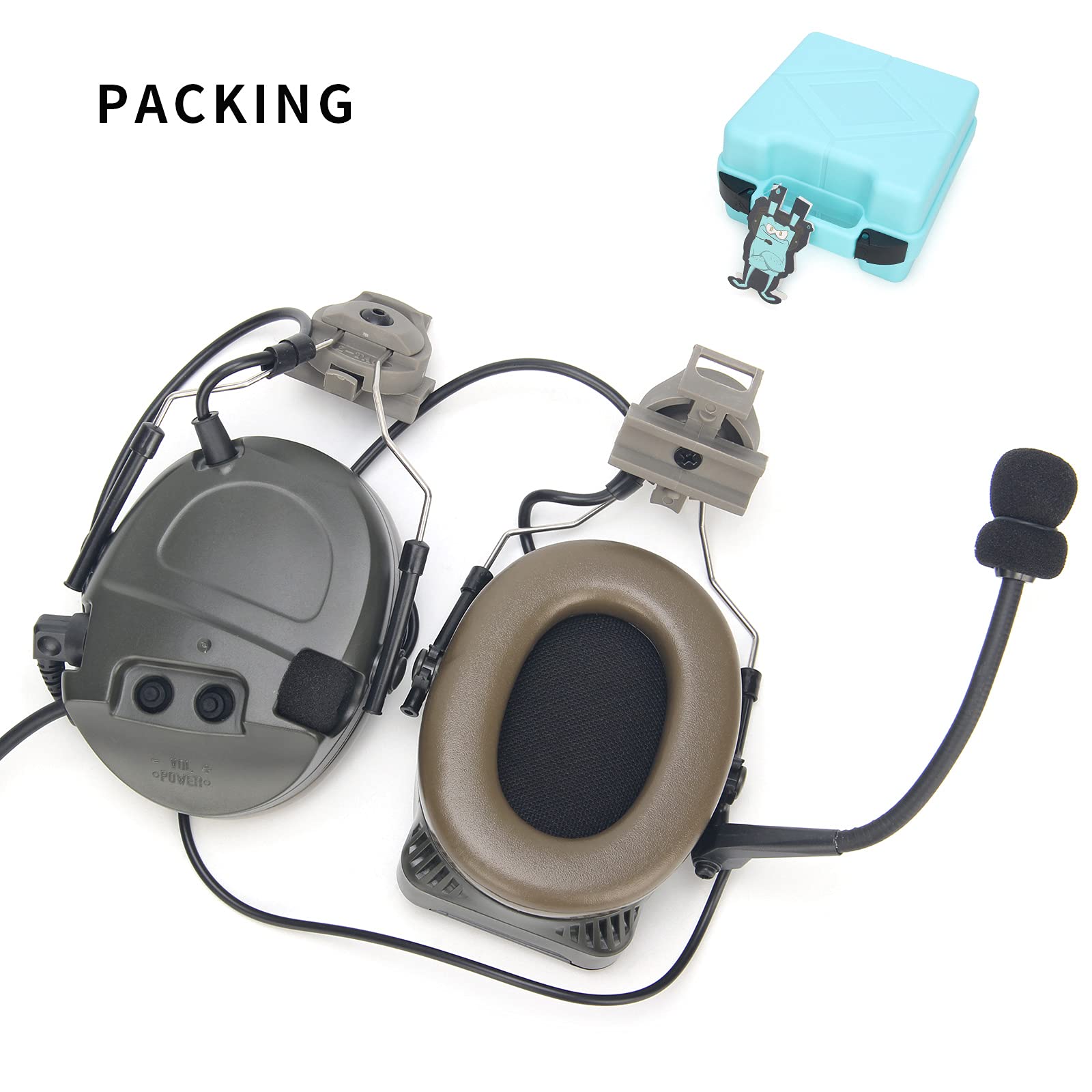 Amazon.co.jp: ZTAC Comtac1 サバゲー ヘッドセット ヘルメット