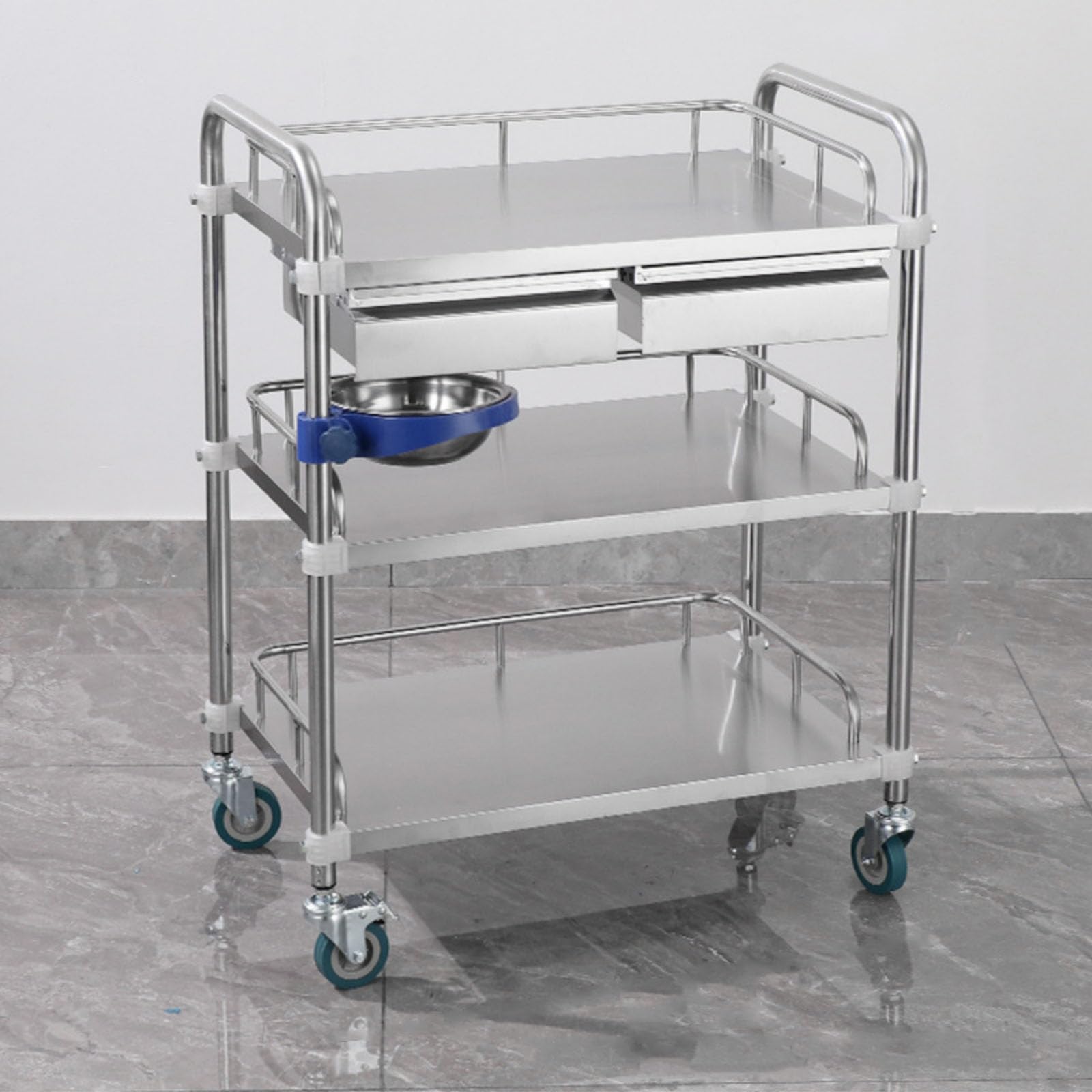 Amazon.co.jp: 医療用ワゴン 医療用トロリー キャスター付き ワゴン