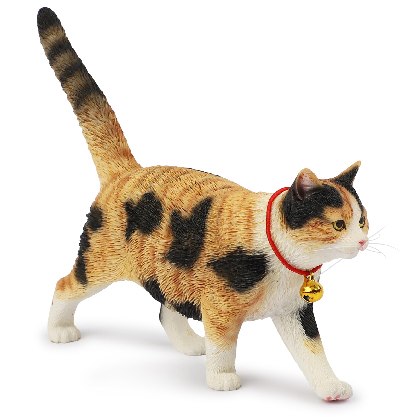 Amazon.co.jp: JXK 歩く猫のフィギュア 繊細な質感 レジン製猫