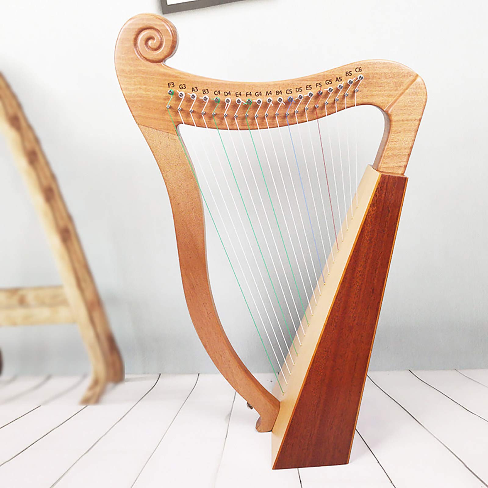 Amazon.co.jp: 木製ハープ、ポータブルアイリッシュハープ、ミニハープ