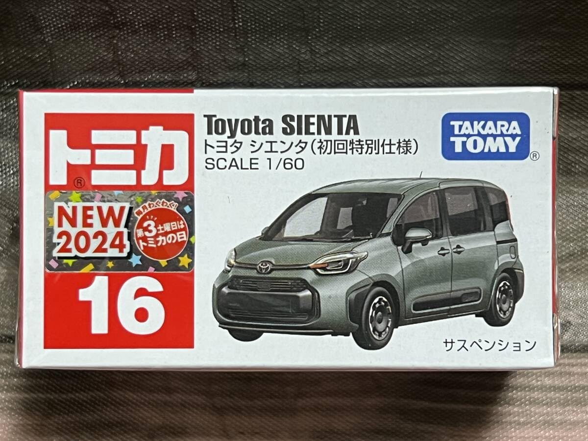 Amazon.co.jp: トミカ 初回 シエンタ 2024 No.16 新車シール : 車＆バイク