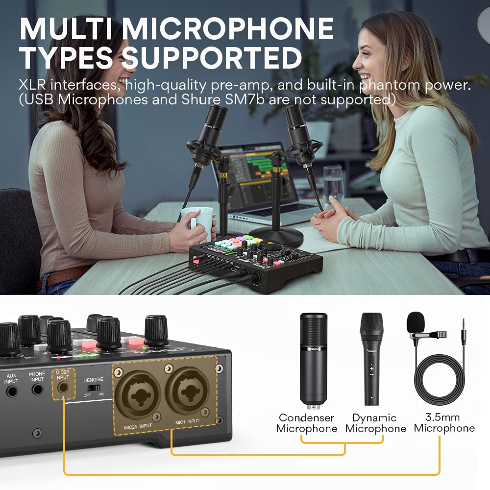 Amazon | MAONOCASTER オーディオインターフェース DJミキサーと