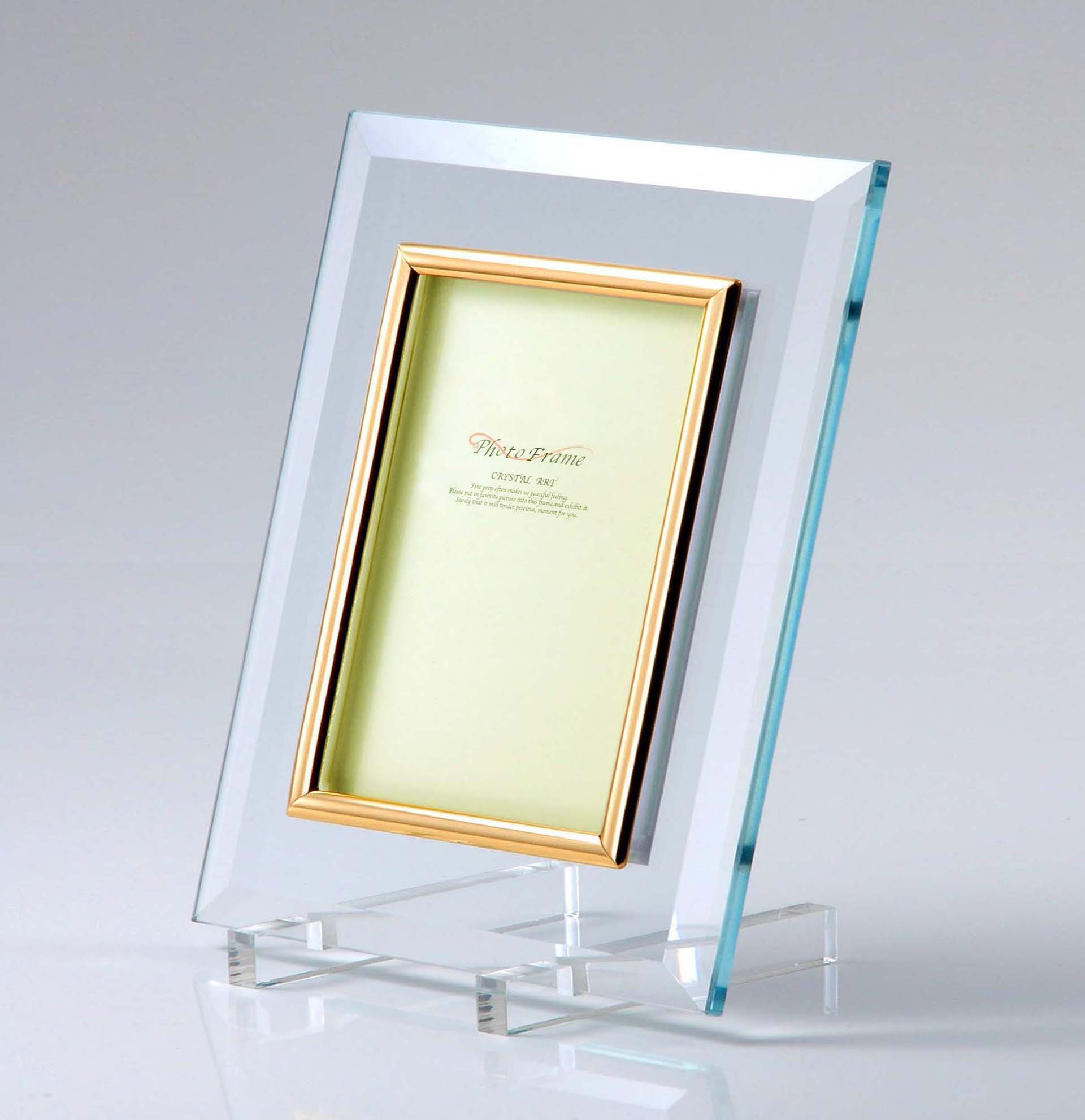 Amazon.co.jp: 高級クリスタルフォトフレームDX 2L版 19468 : ホーム