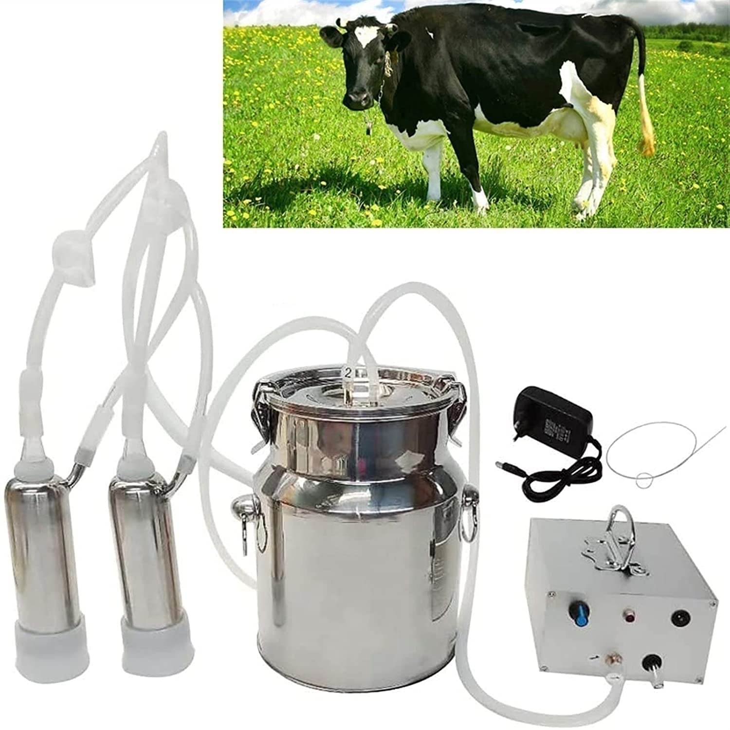 Amazon.co.jp: 牛搾乳機電動搾乳機キット、パルス搾乳機5L / 7L / 14L