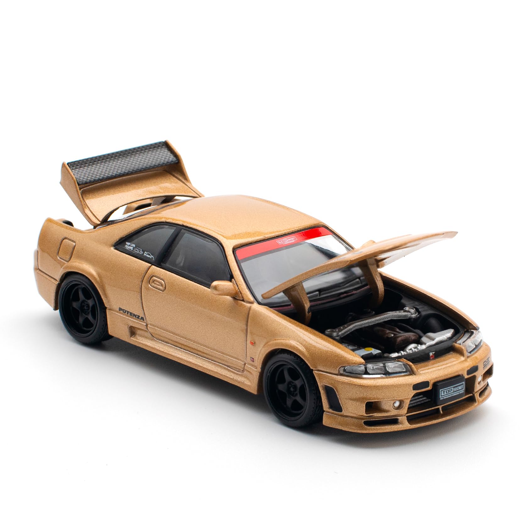 Amazon | POP RACE 1/64 TOP SECRET GT-R R33 - GOLD 完成品 PR640150