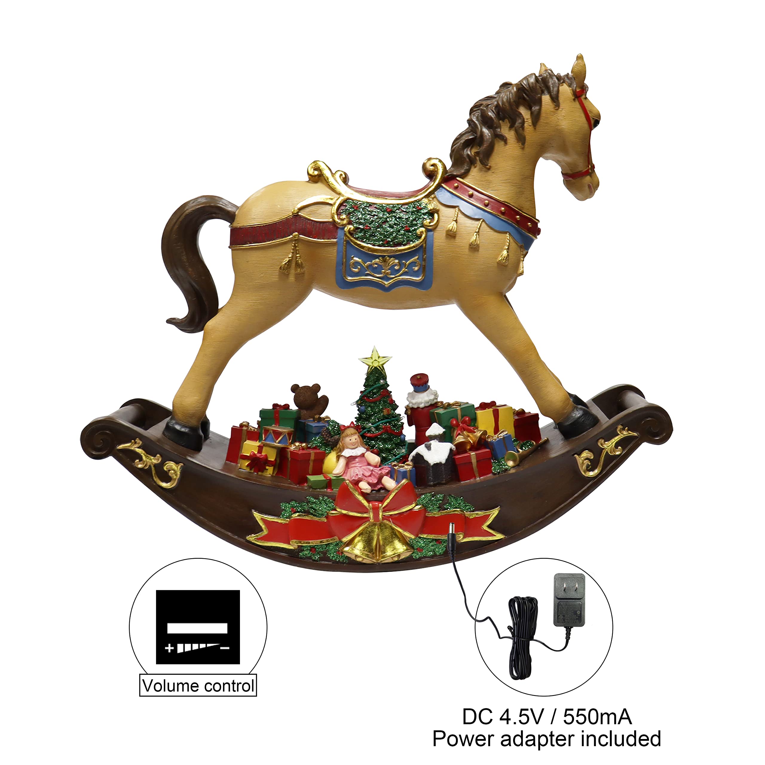 Amazon.co.jp: MOMENTS IN TIME ロッキングホース クリスマス