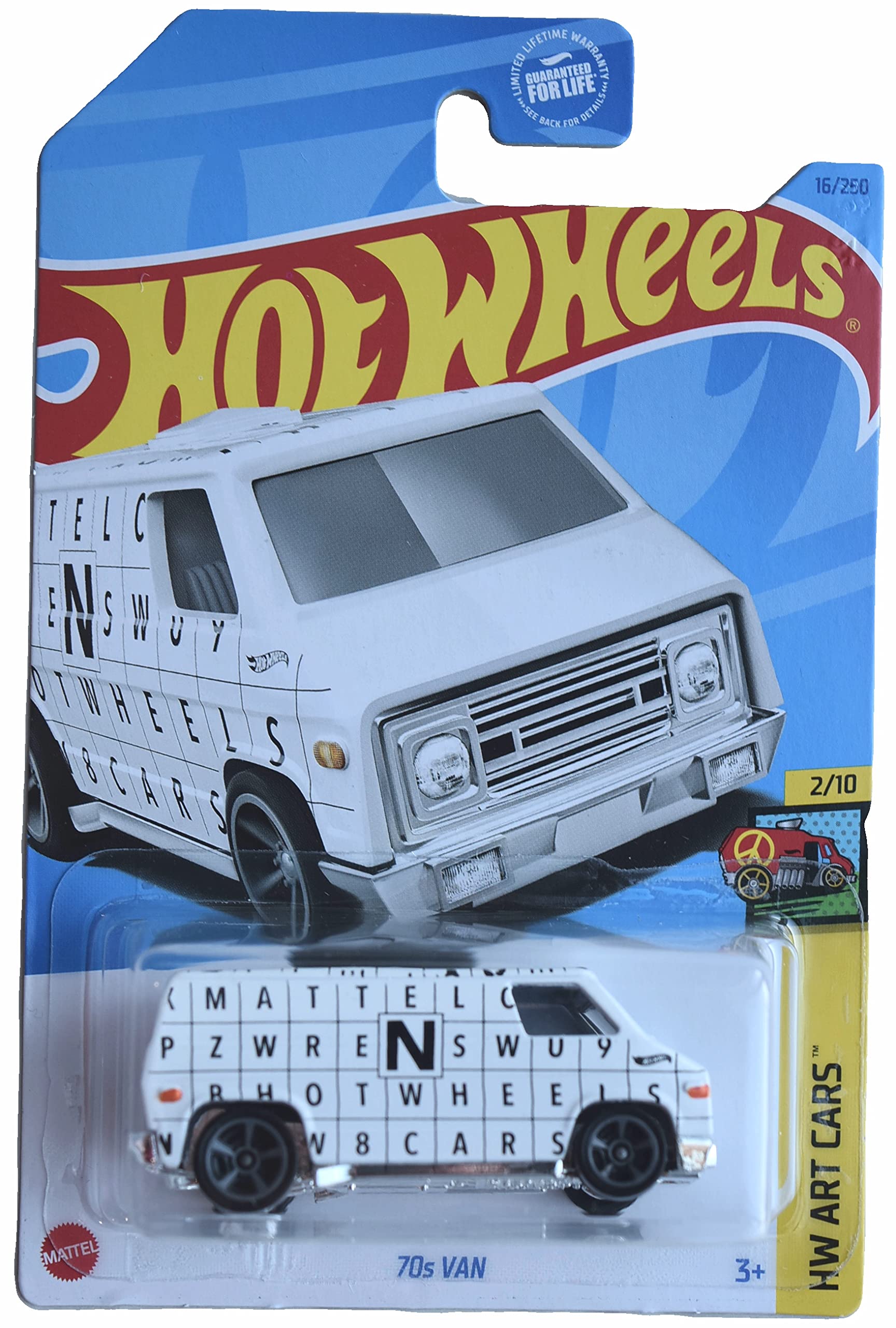 Amazon.com: Hot Wheels 70s Van, HW Art Cars 2/10 : Toys & Games