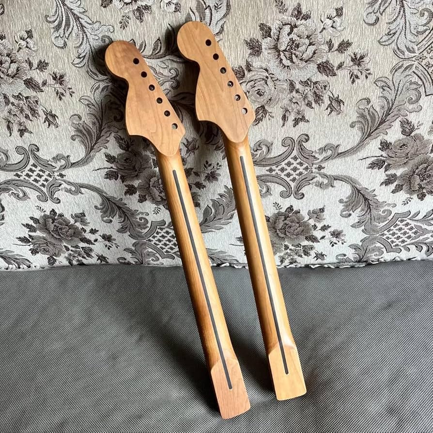 Amazon | 22フレットエレキギターネック、ローストメイプル指板