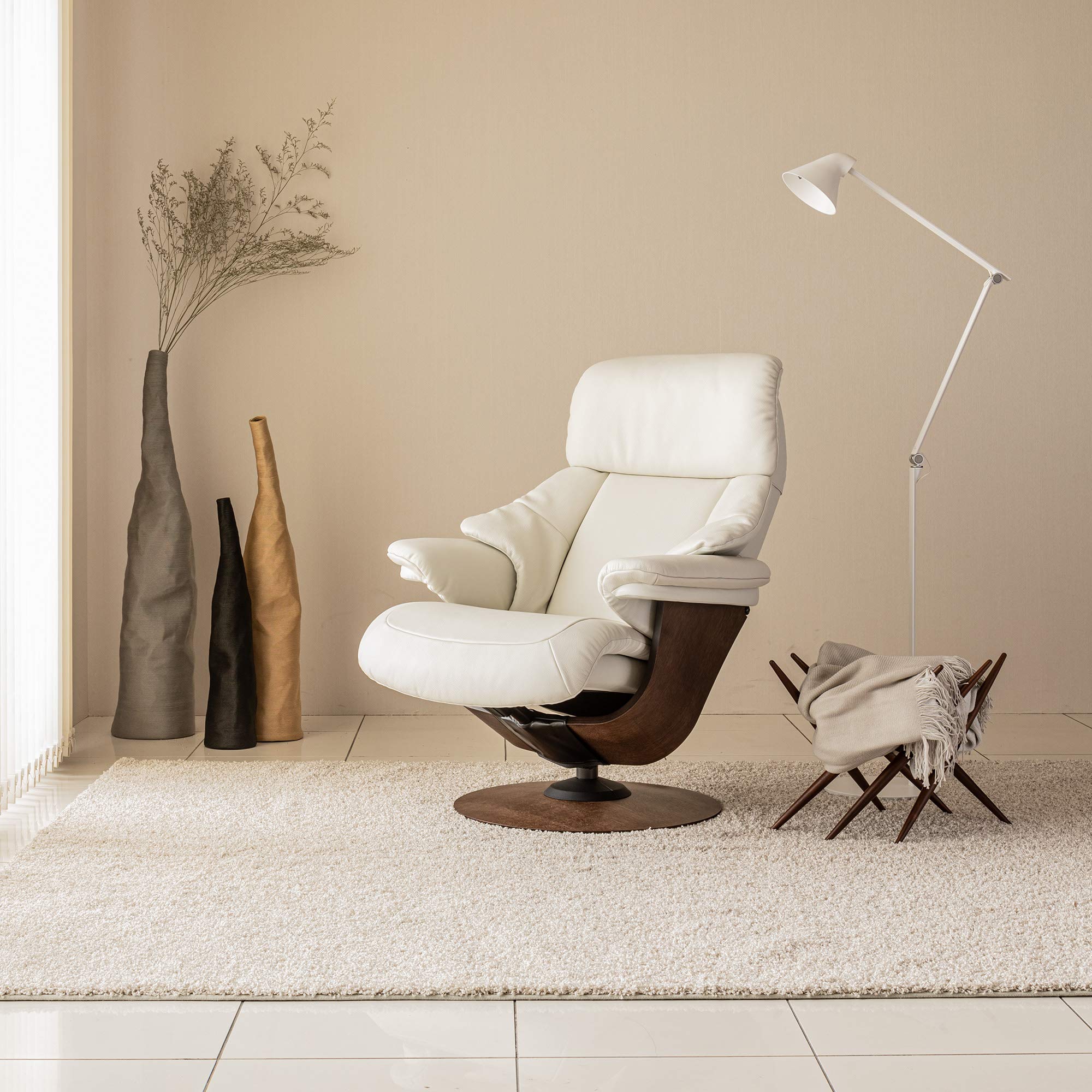 ゆうくん】カリモク リクライニングチェア オットマン付 RU75 ゆうくん