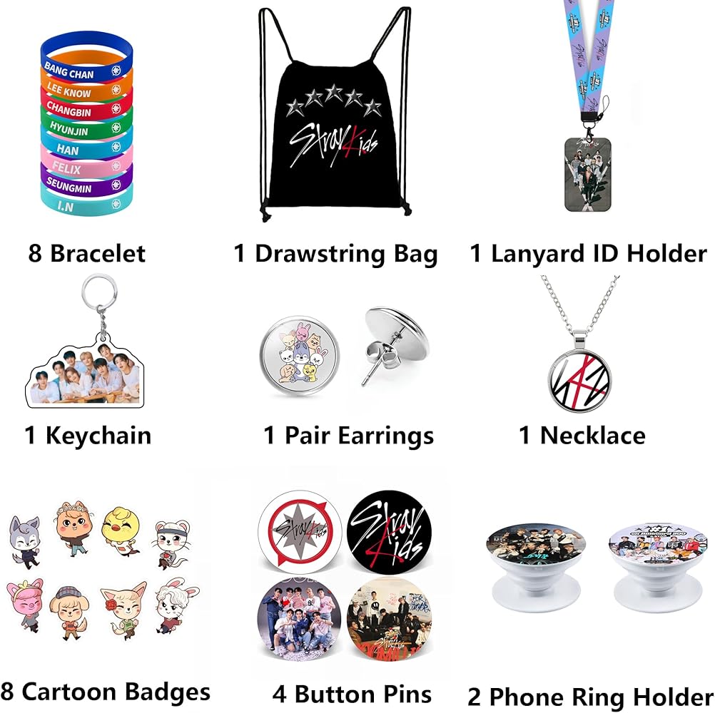 Amazon.com: eTel Like Stray Kids Gifts Set, Including Drawstring