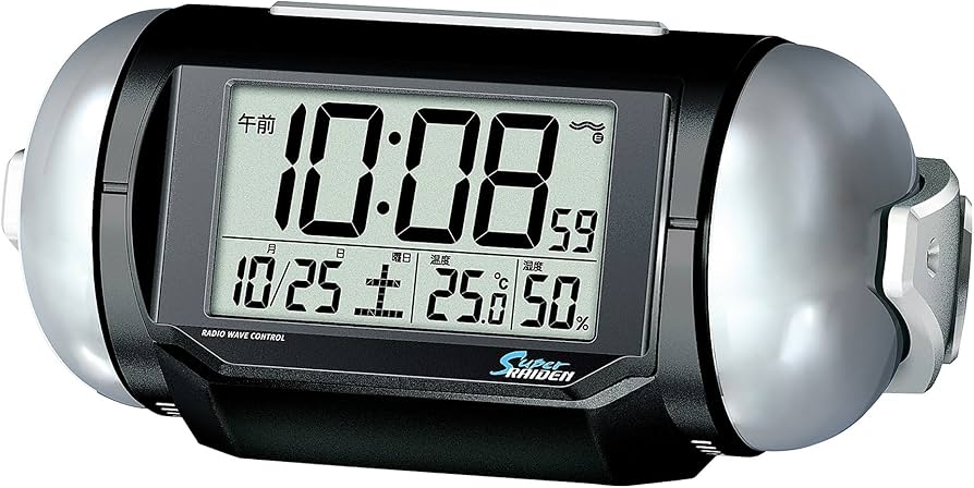 Amazon.co.jp: セイコー クロック 目覚まし時計 電波 デジタル 大音量