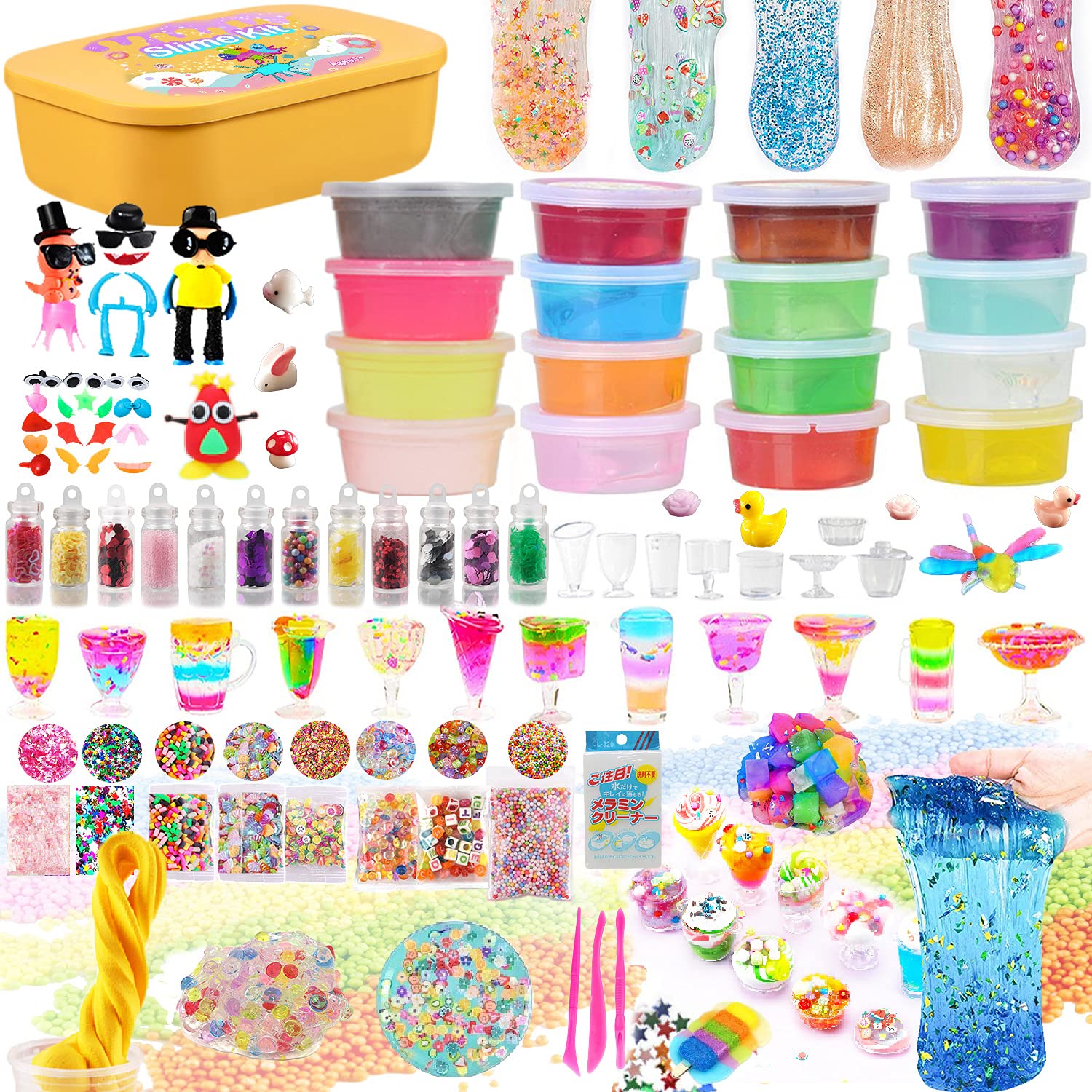 Amazon.co.jp: UQTOO スライム キット 水晶粘土 DIY ねんど セット