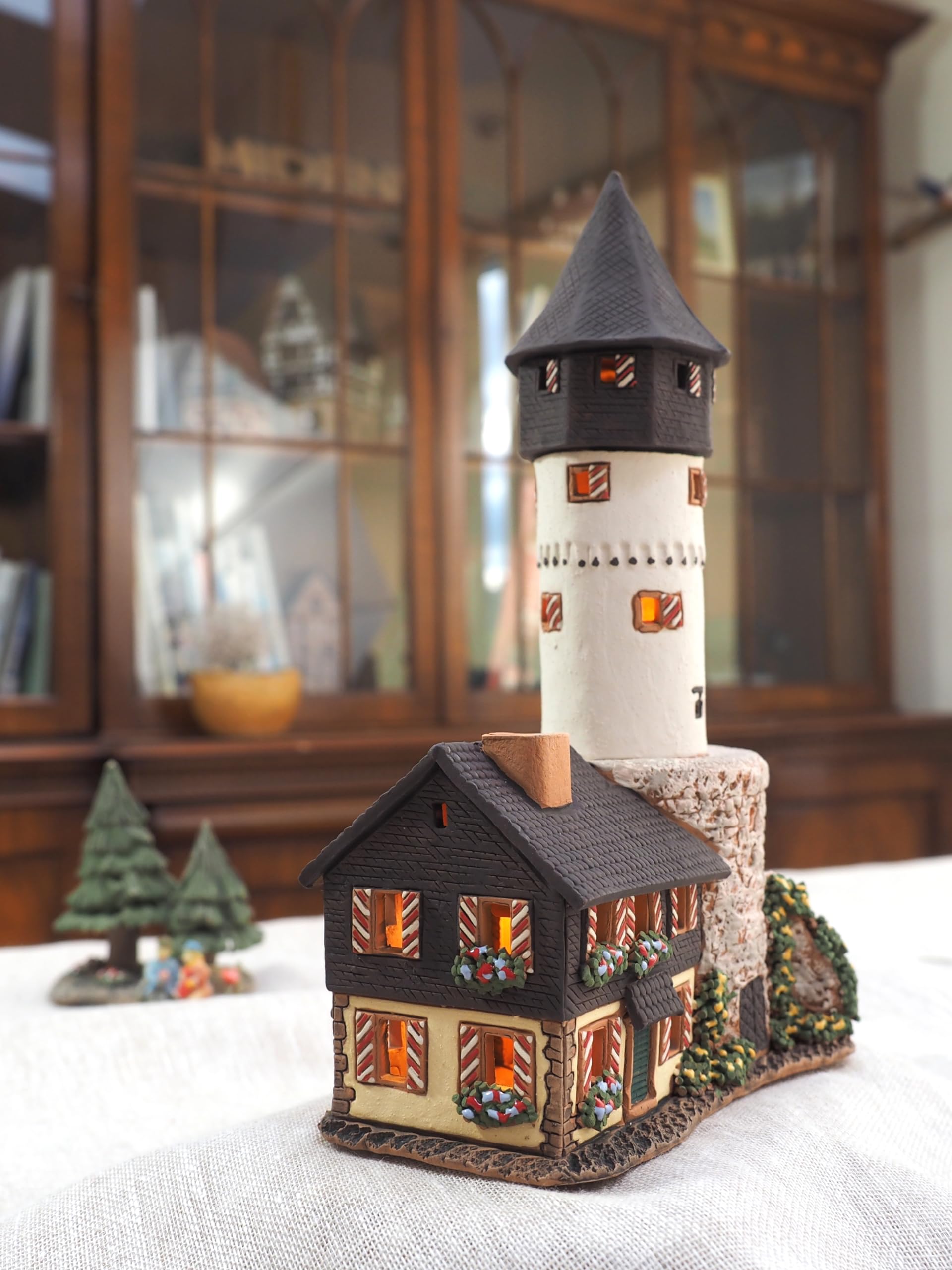 Amazon.co.jp: Midene ハンドメイド セラミック キャンドル ハウス