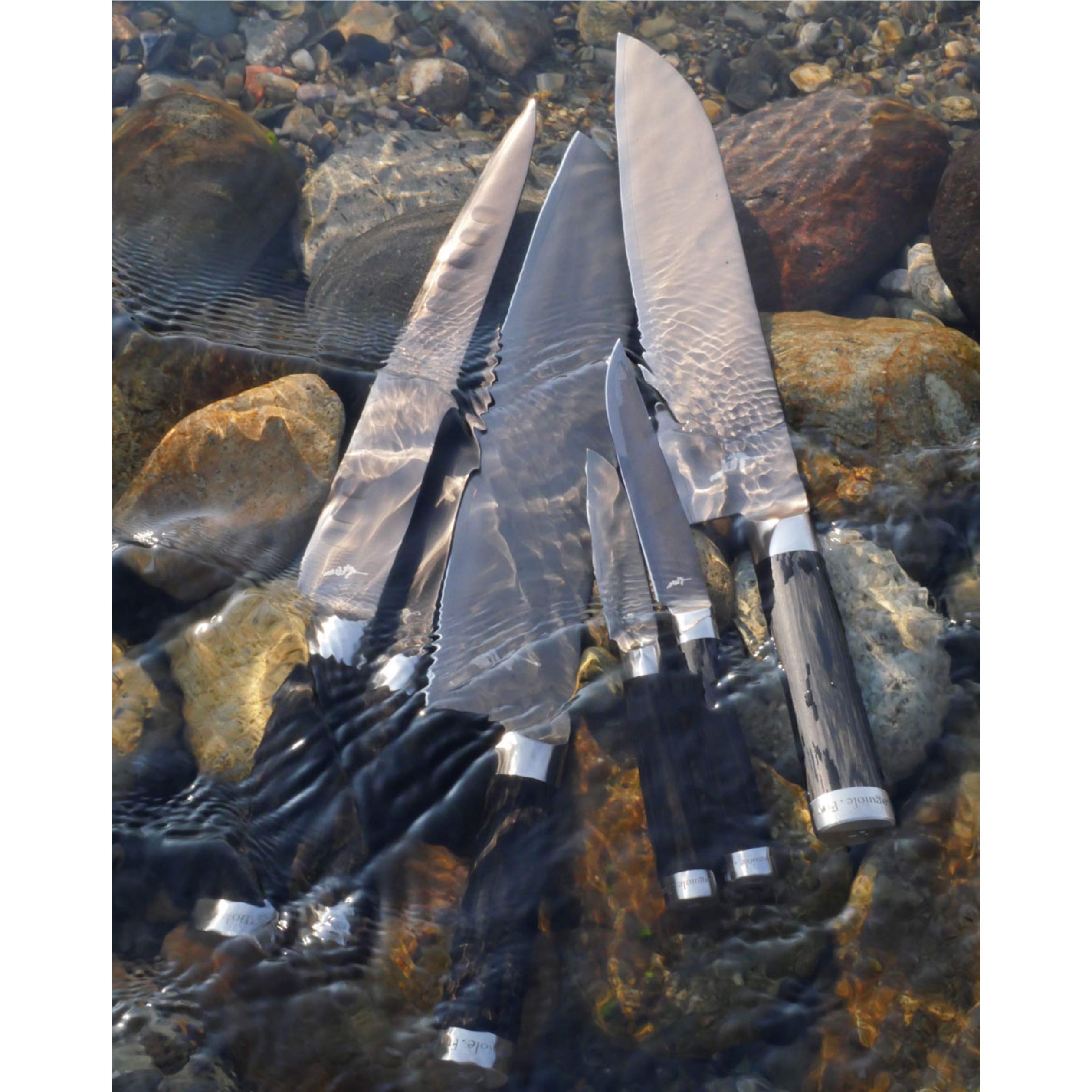 Amazon.com: Michel BRAS 7 Piece Knife Set, Handcrafted Kitchen