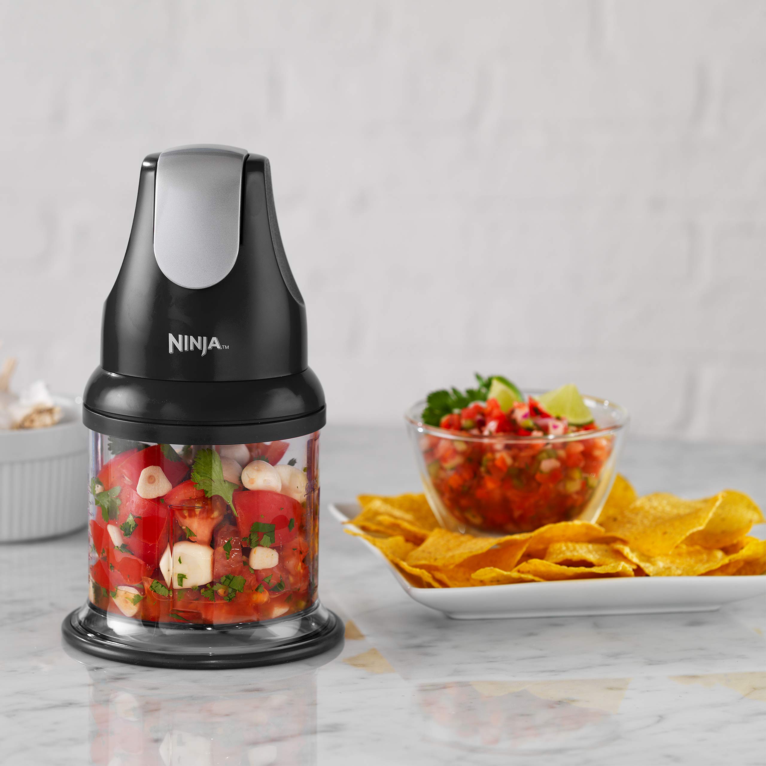 Ninja NJ100GR Express Chop Manual Food Processor for Chopping