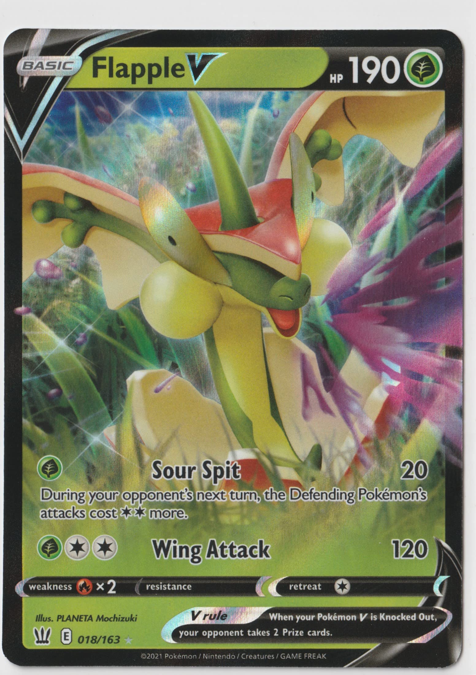 Amazon.com: Game Freak Flapple V - 018/163 Ultra Rare : Toys & Games