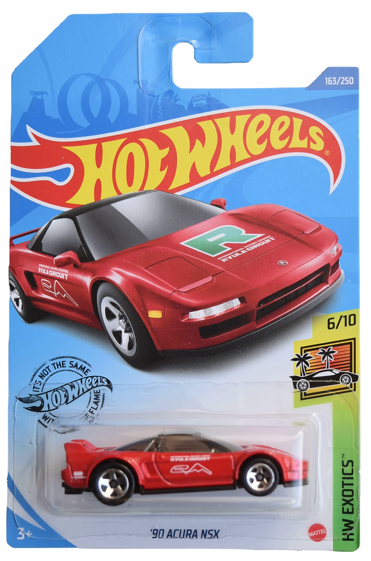 Amazon.com: Hot Wheels '90 Acura NSX, [red] 163/250 Exotics 6/10