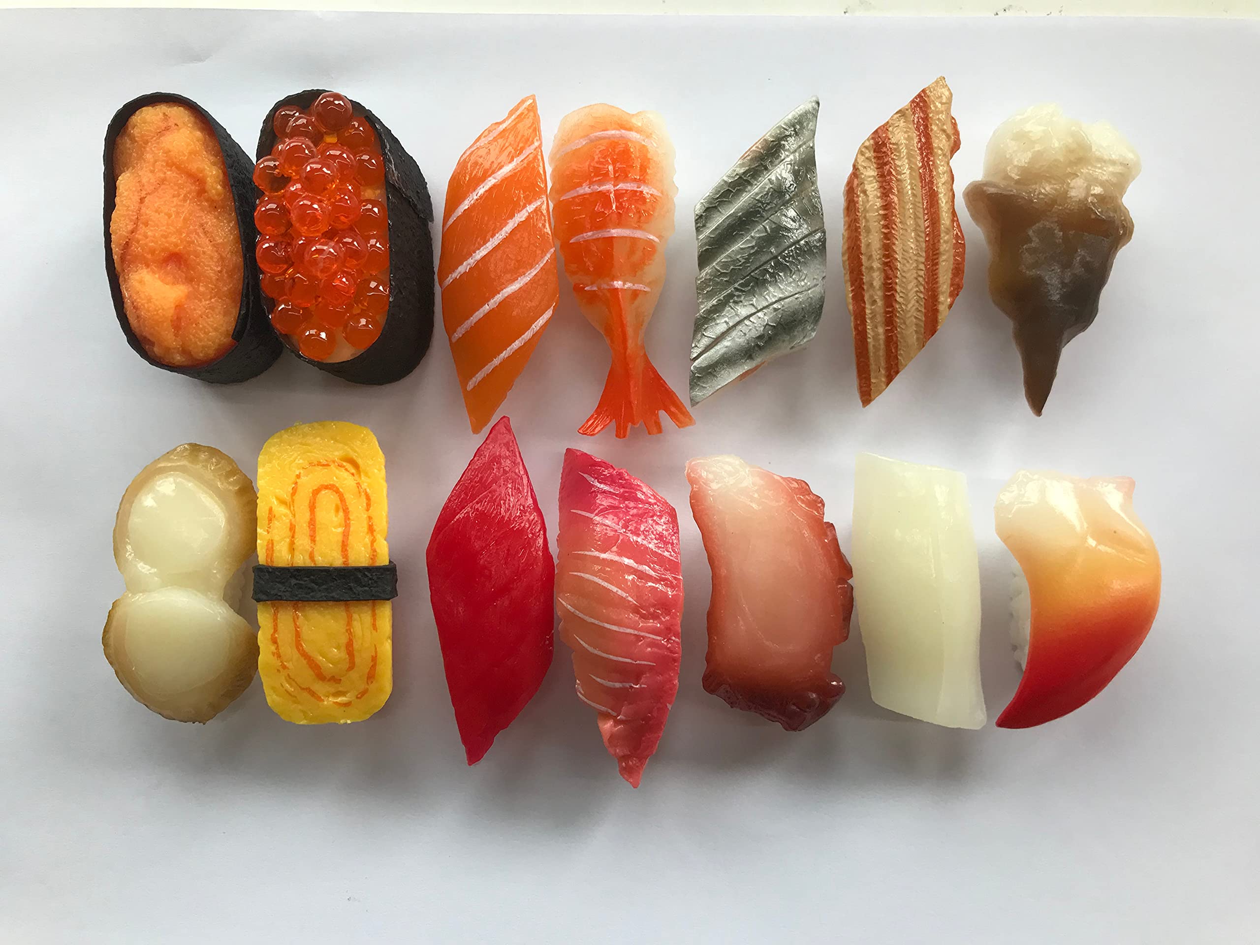 Amazon | 食品 サンプル 握り 寿司 14 種類 セット 実物大