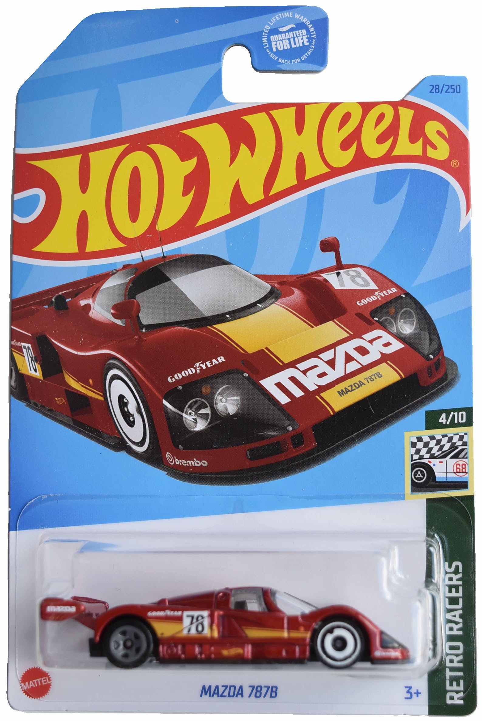 Amazon | Hot Wheels Mazda 787B, Retro Racers 4/10 [red] 28/250