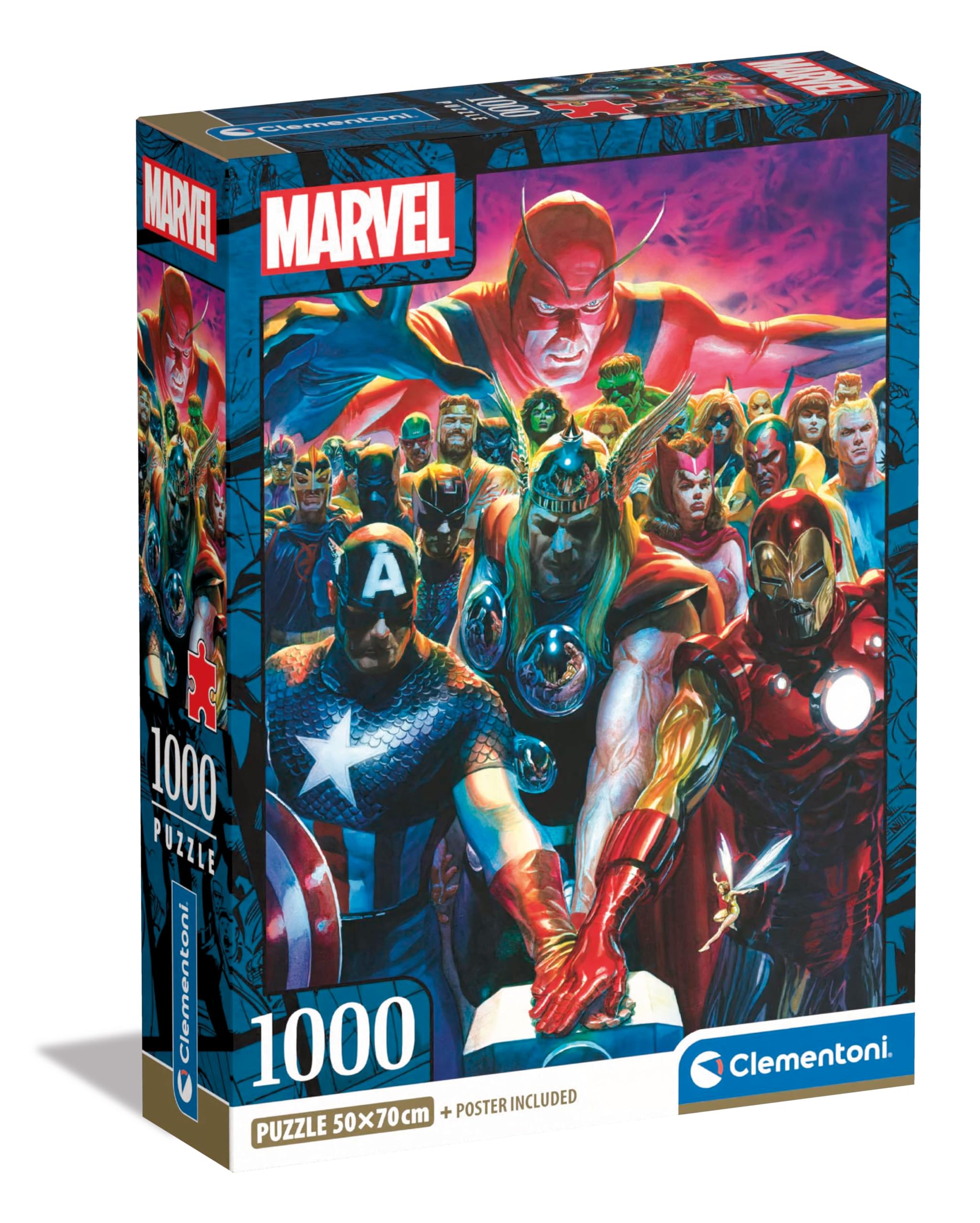 Amazon.com: Clementoni Marvel Puzzle The Avengers – 1000 Pieces
