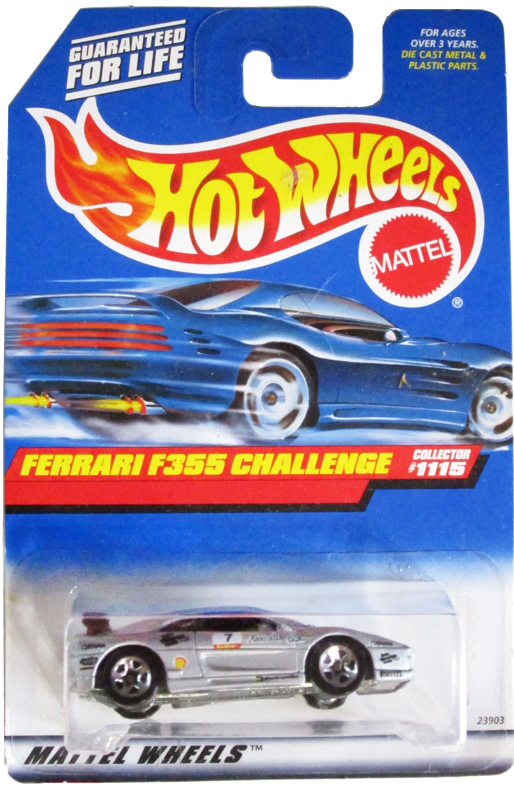 Amazon.com: Hot Wheels 1999 Ferrari F355 Challenge Gray Car