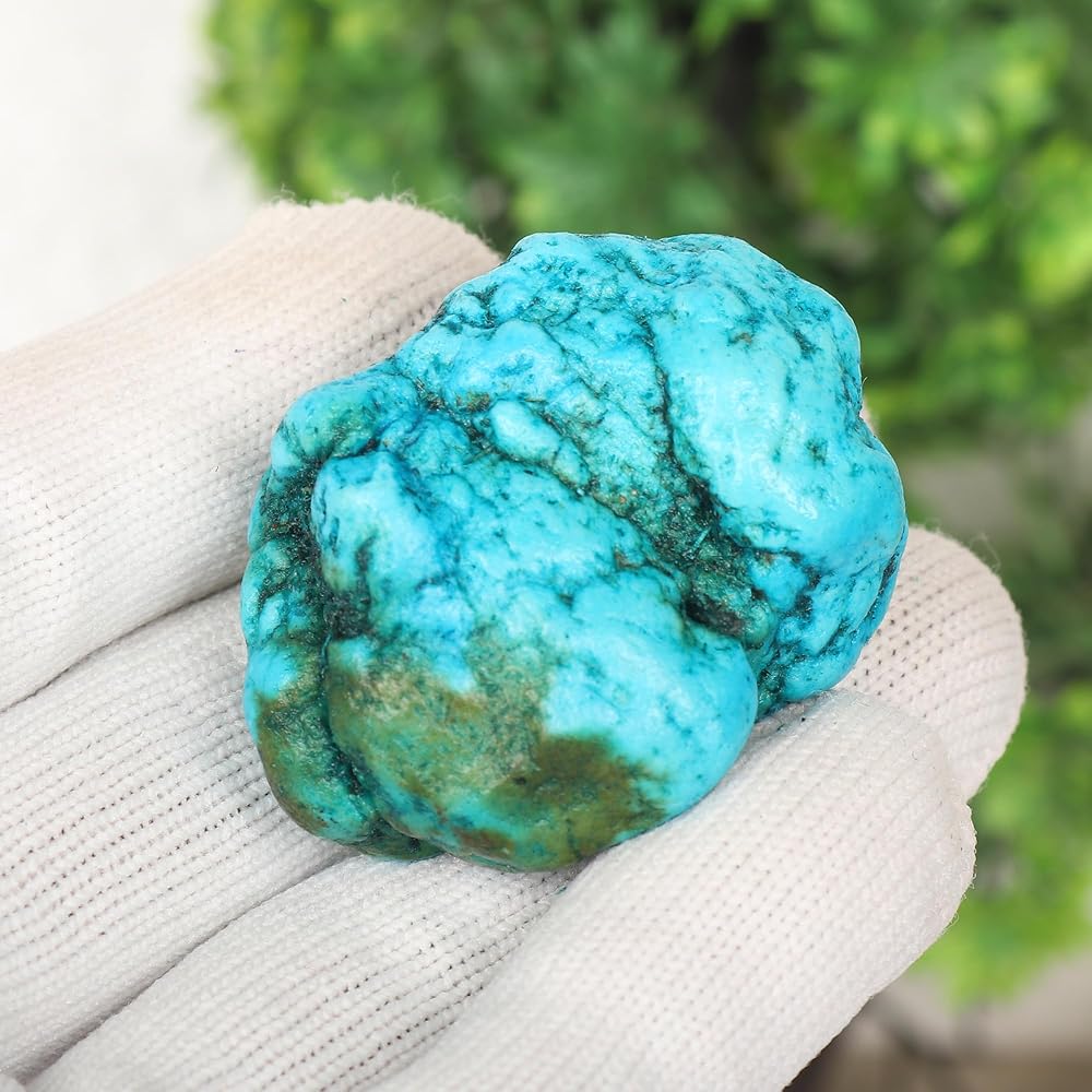 Amazon | EGL認定 天然ブルーターコイズ 美しい宝石 ラフ146.50