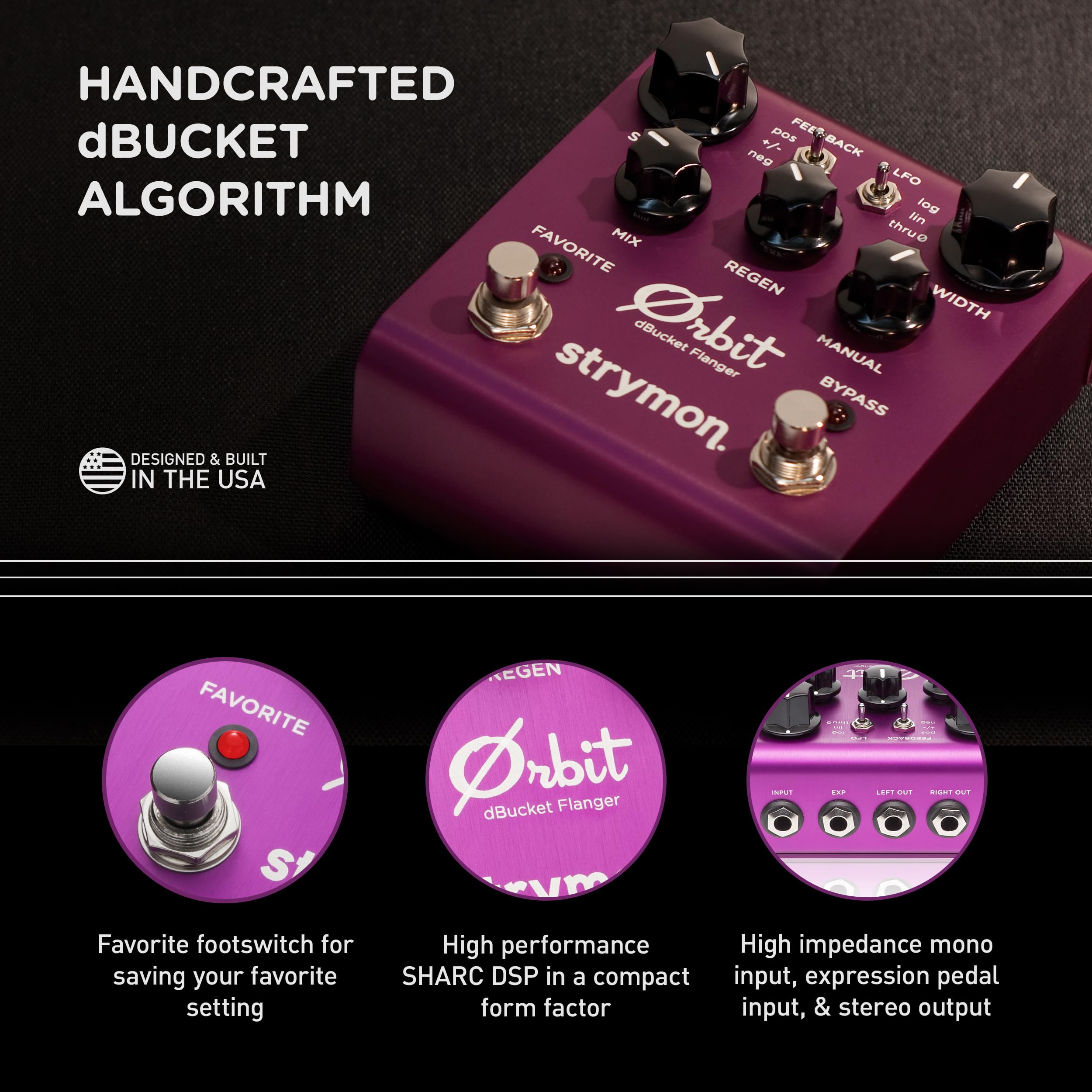 Amazon | Strymon Orbit dBucket フランジャーペダル | ギター